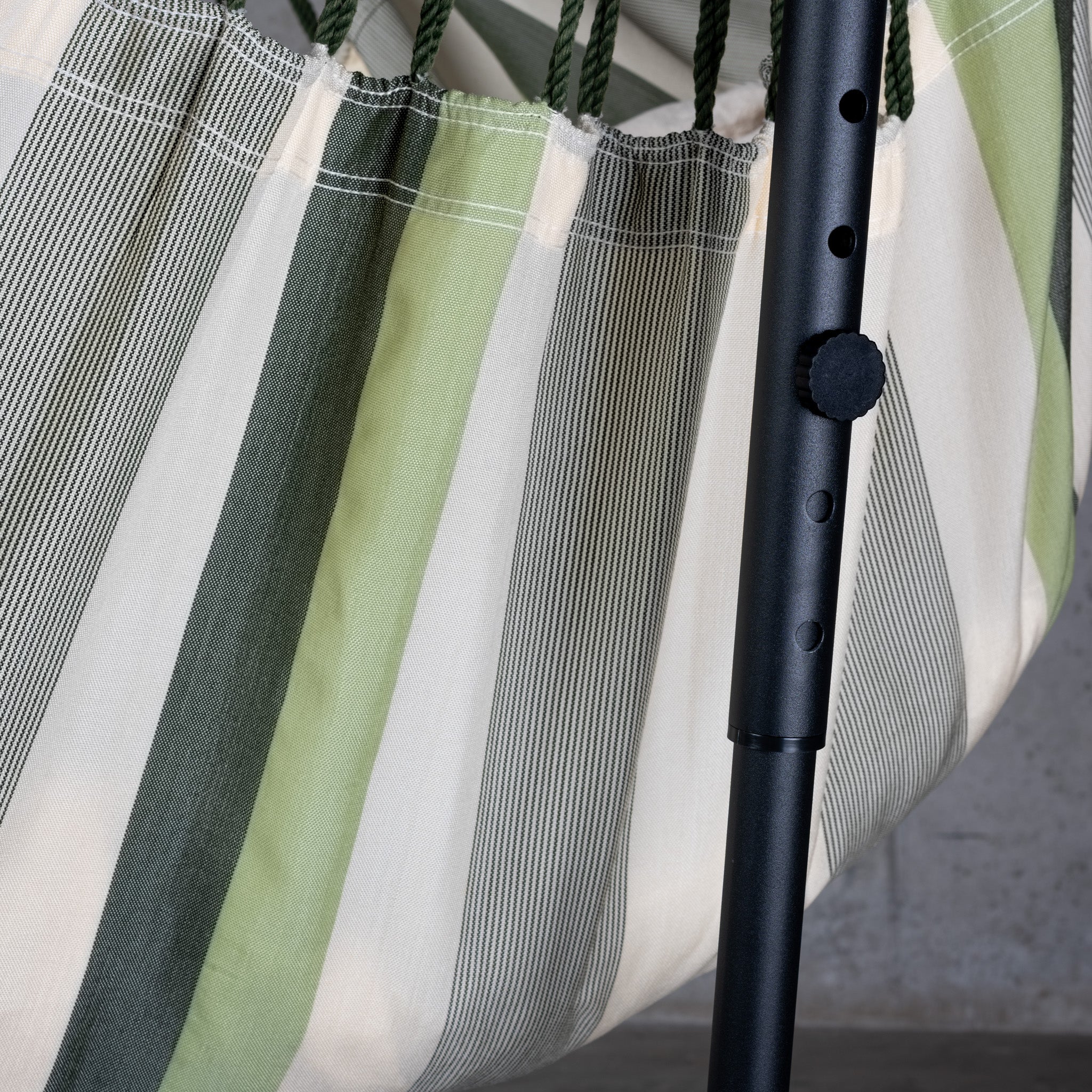Fiji Outdoor Cedar – Weather-Resistant Comfort Size Hammock Chair with Galvanized Steel Stand - Image 3