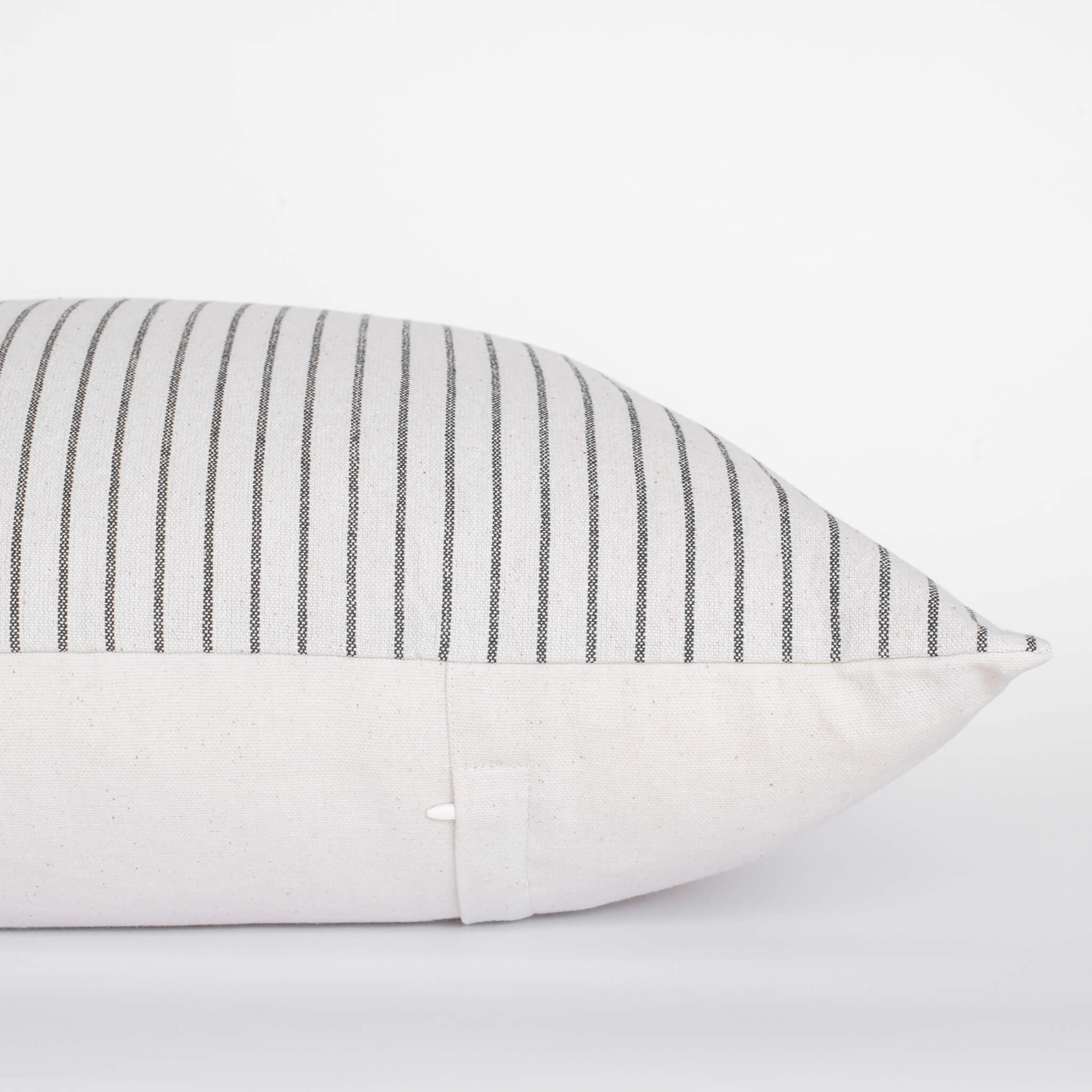 Fina Striped Pillow Cover | Cream, Black - Image 3
