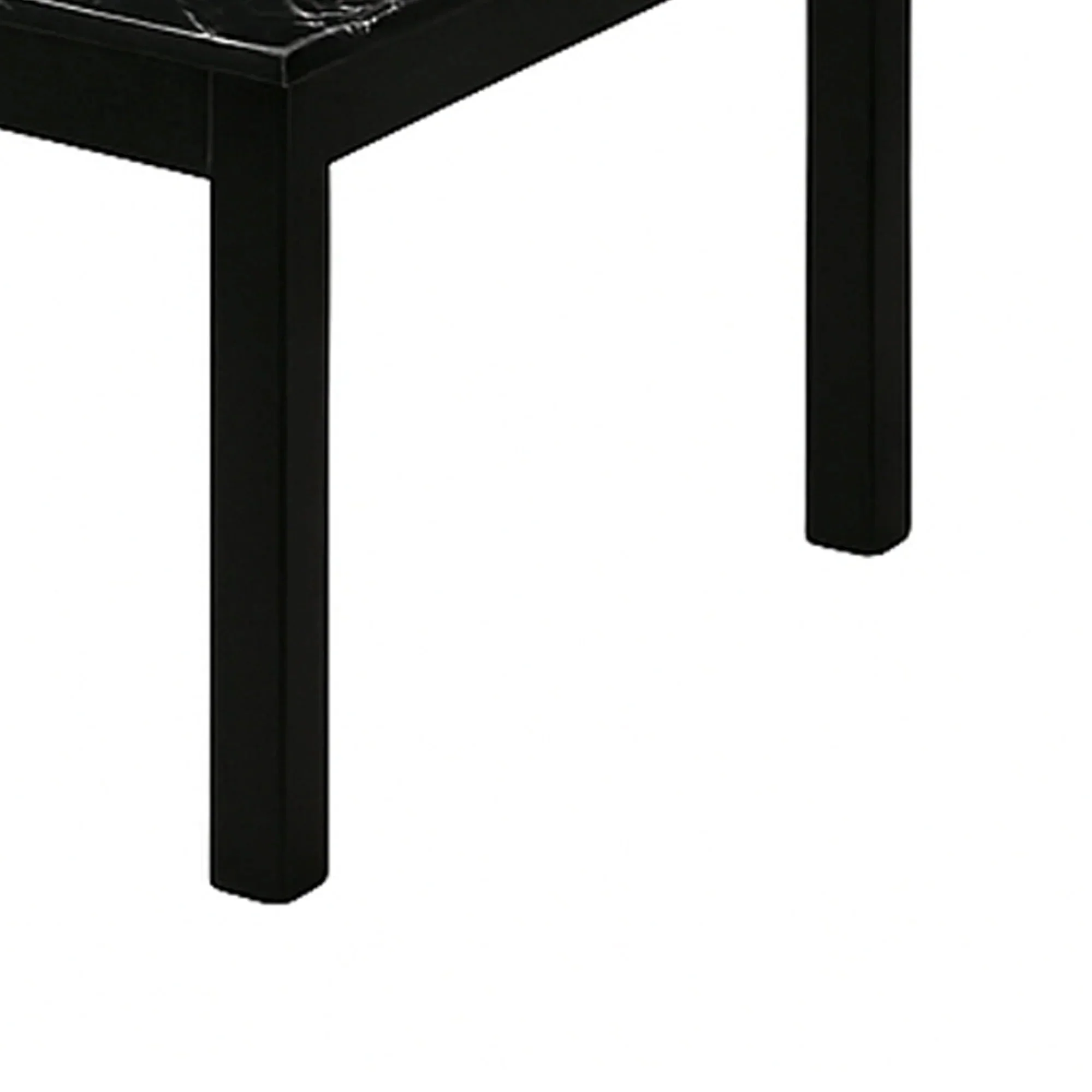 Findlay 3-Piece 47.5 in. Rectangle Faux Marble Top Coffee Table Set with Solid Wood Legs - Image 5