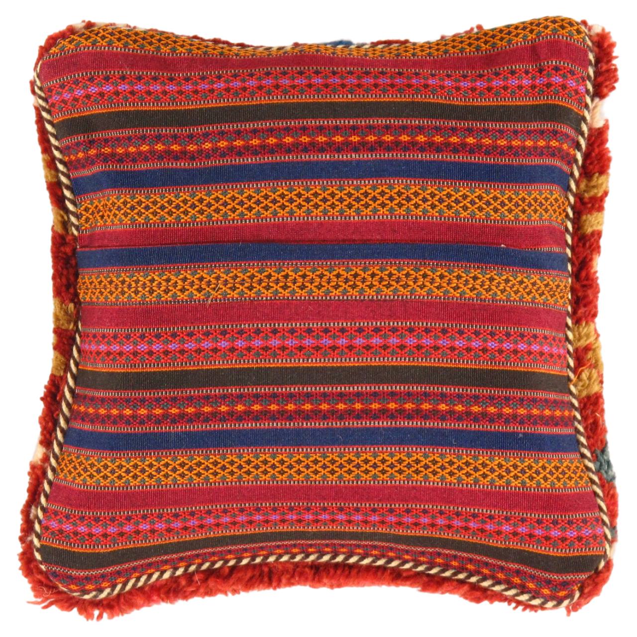 Fine Hand knotted Gabbeh pillow 14"X 14" - Image 2