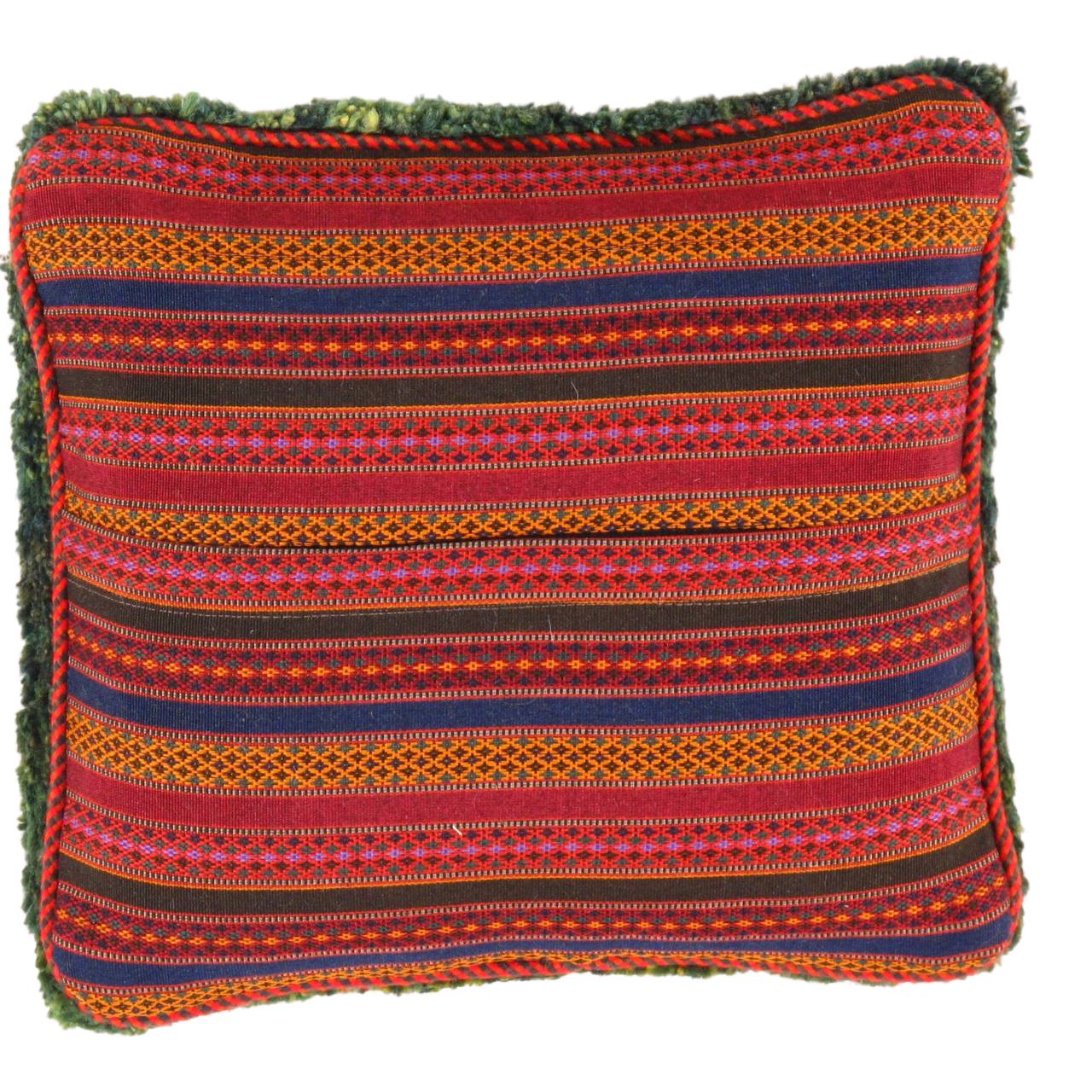 Fine Hand knotted Gabbeh pillow 15"X 15" - Image 2