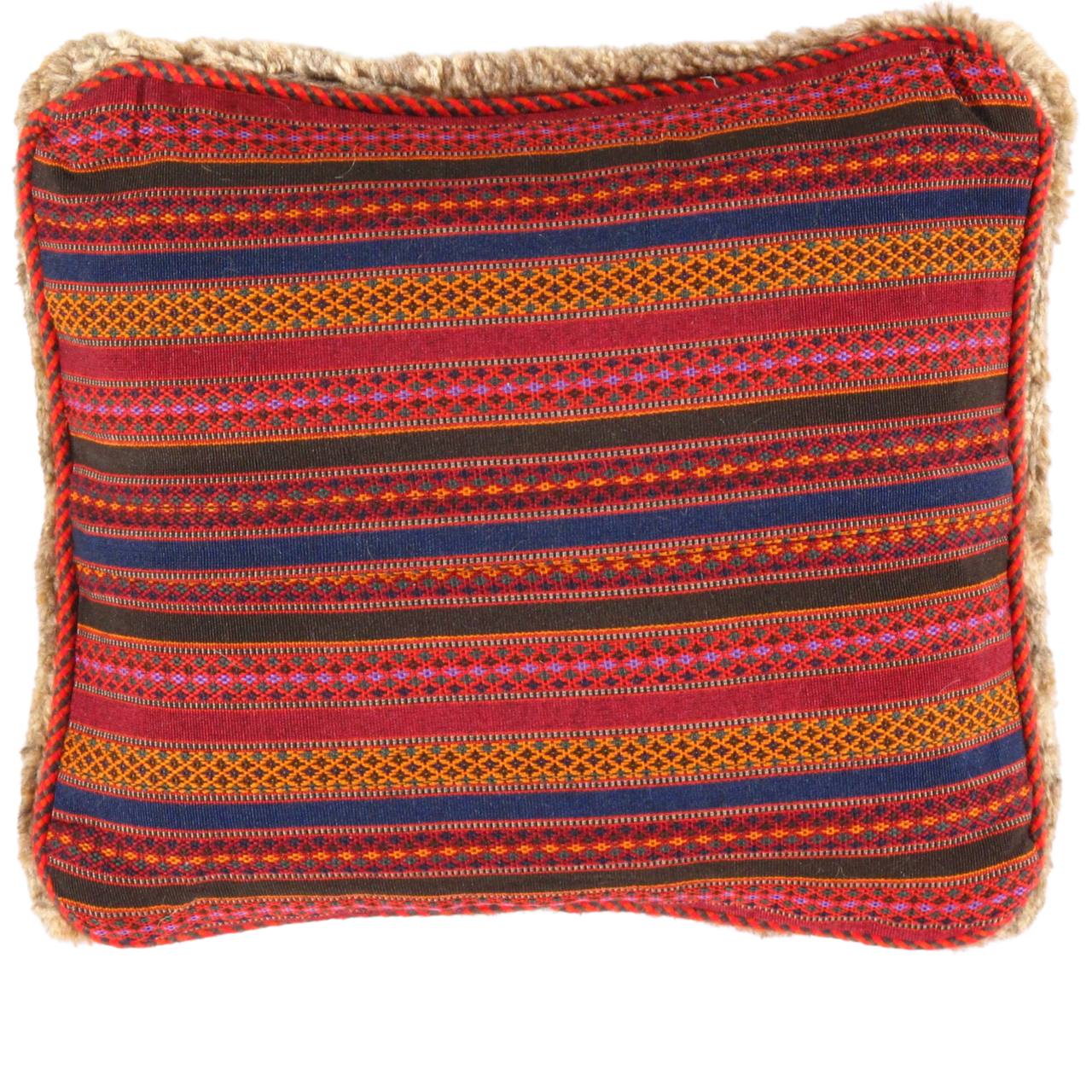 Fine Hand knotted Gabbeh pillow 15"X 16" - Image 2