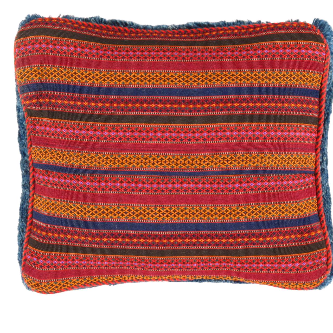 Fine Hand knotted Gabbeh pillow 15"X 17" - Image 2