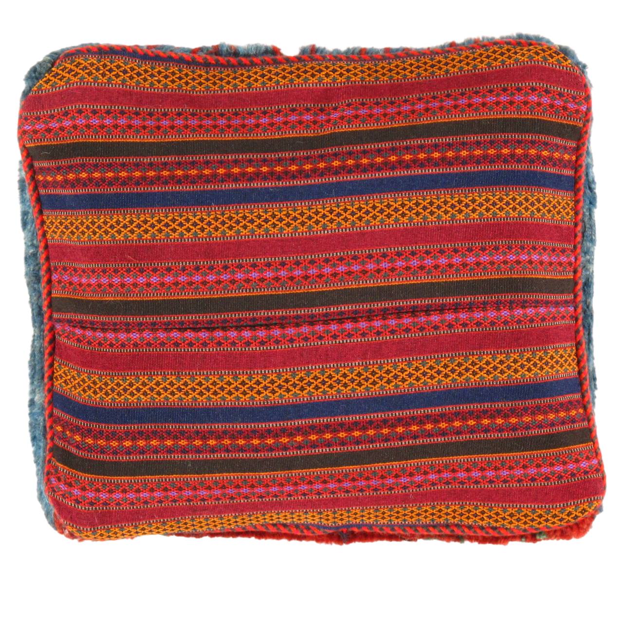 Fine Hand knotted Gabbeh pillow 15"X 16" - Image 2