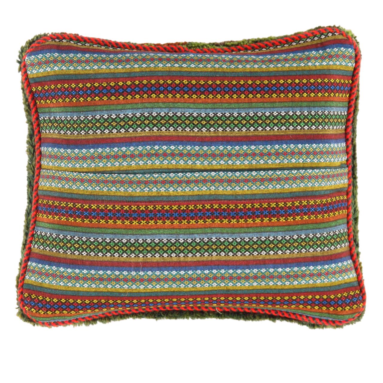 Fine Hand knotted Gabbeh pillow 16"X 16" - Image 2