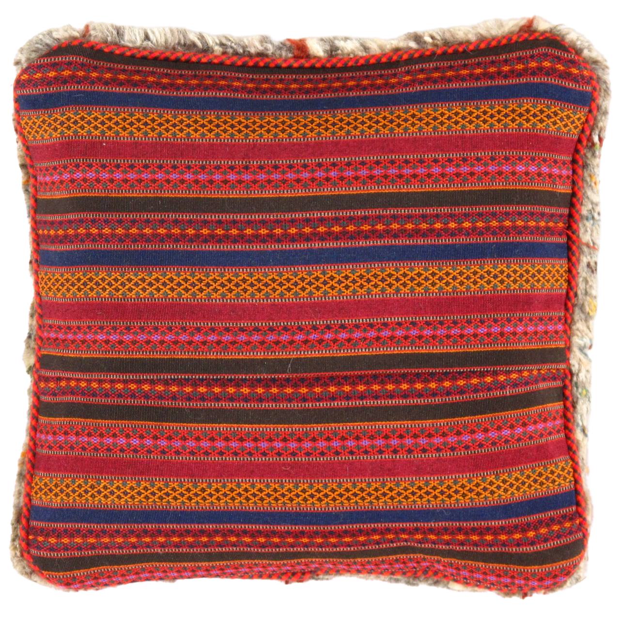Fine Hand knotted Gabbeh pillow 16"X 16" - Image 2