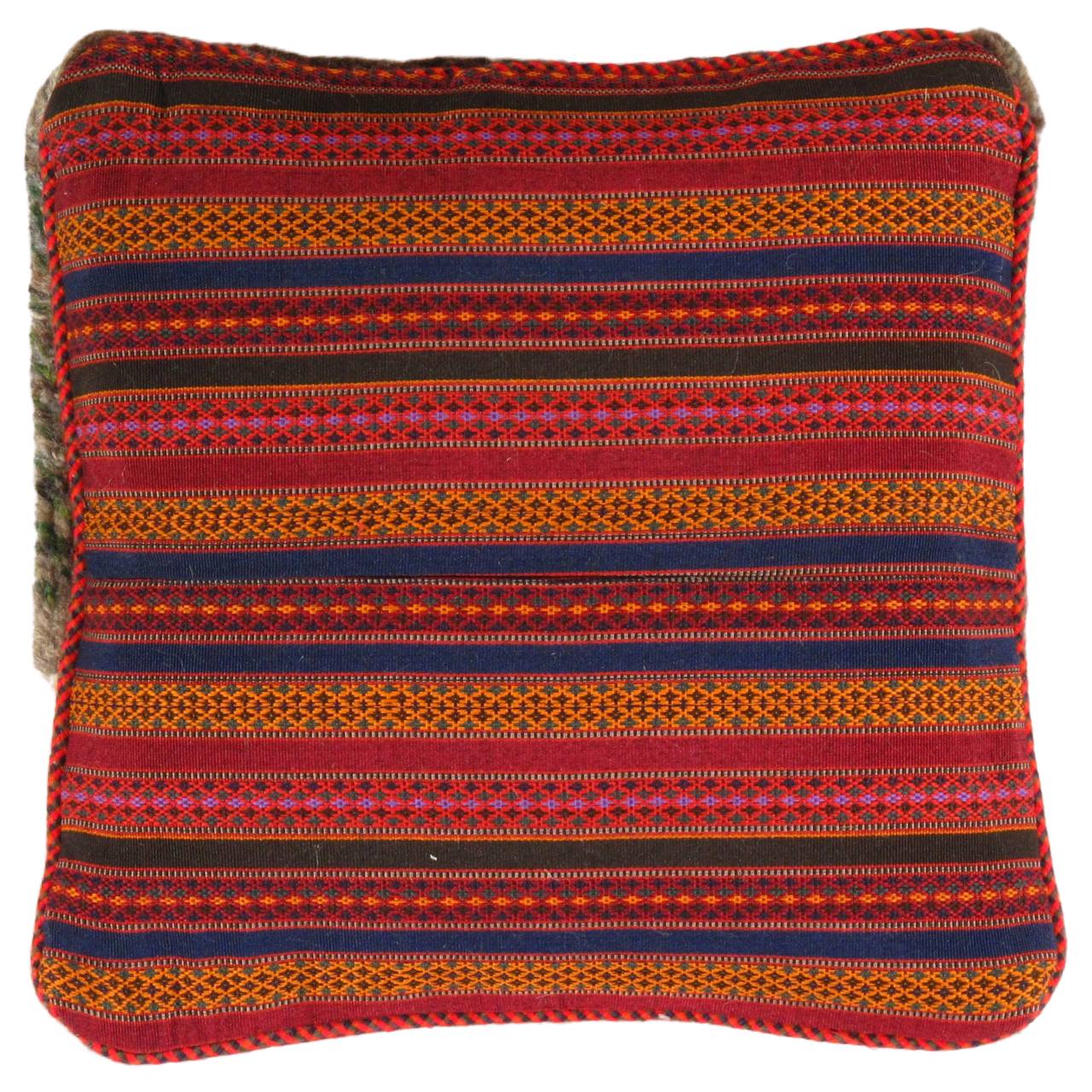 Fine Hand knotted Gabbeh pillow 16"X 16" - Image 2