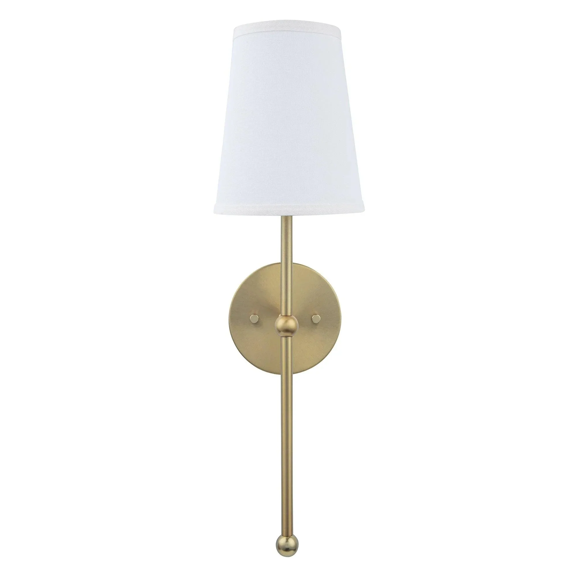 Finley 1-Light Satin Gold Dimmable Bathroom Wall Sconce - Image 6