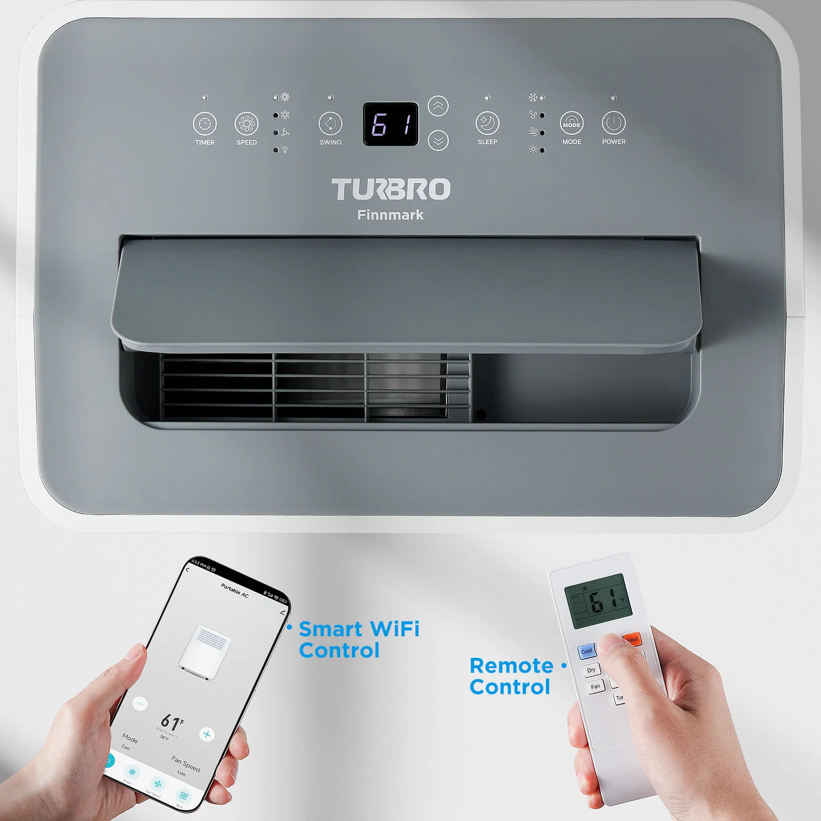 Finnmark 14,000 BTU WiFi Portable Air Conditioner - Image 5