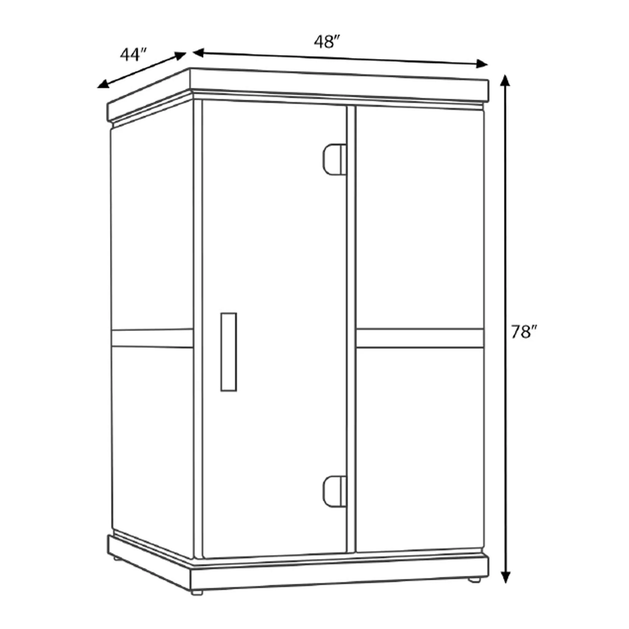 Finnmark FD-2 Full-Spectrum 2-Person Home Infrared Sauna With Built-In LCD Touchscreen Controller [FD-KN002] (SAK94731) - Image 10