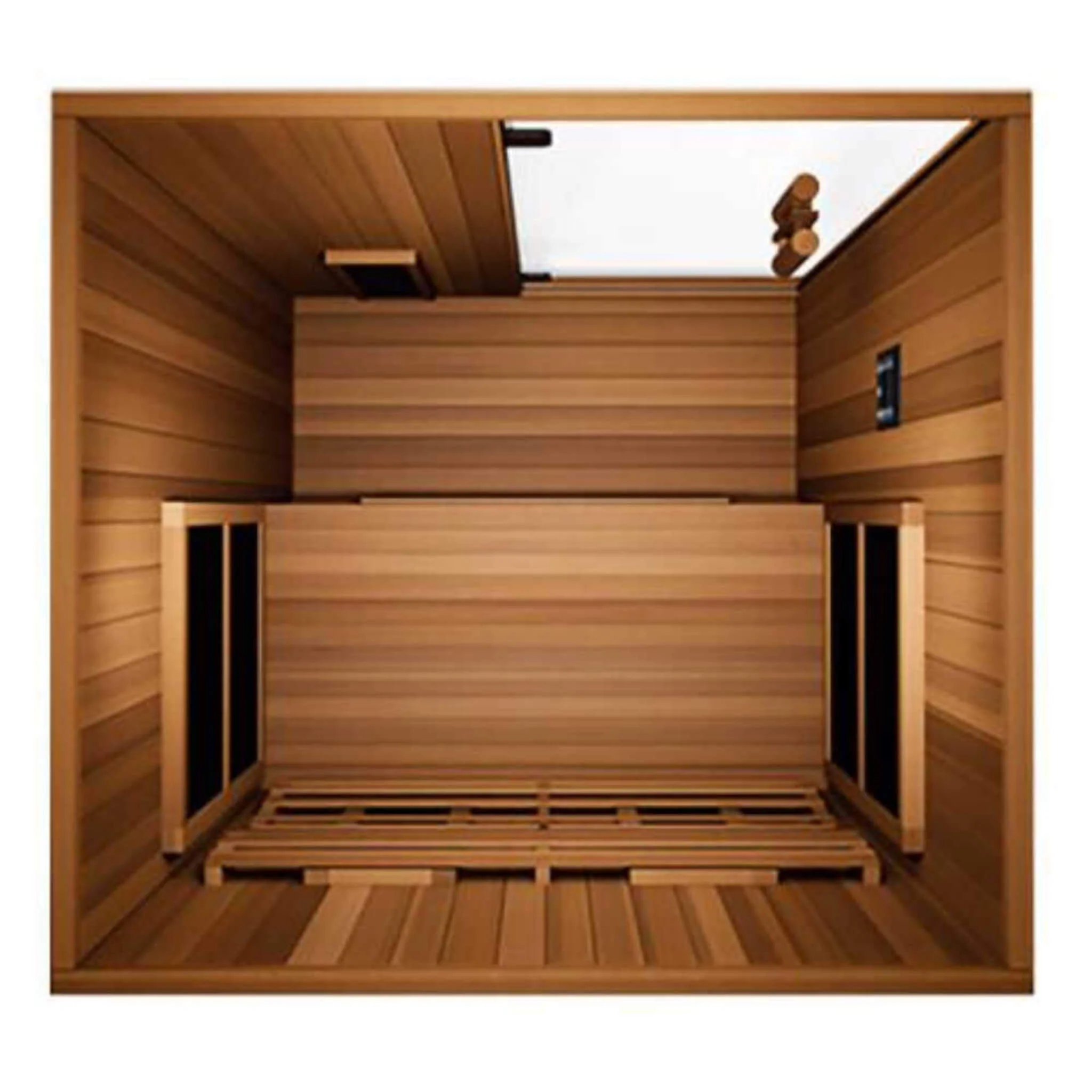 Finnmark FD-2 Full-Spectrum 2-Person Home Infrared Sauna With Built-In LCD Touchscreen Controller [FD-KN002] (SAK94731) - Image 9