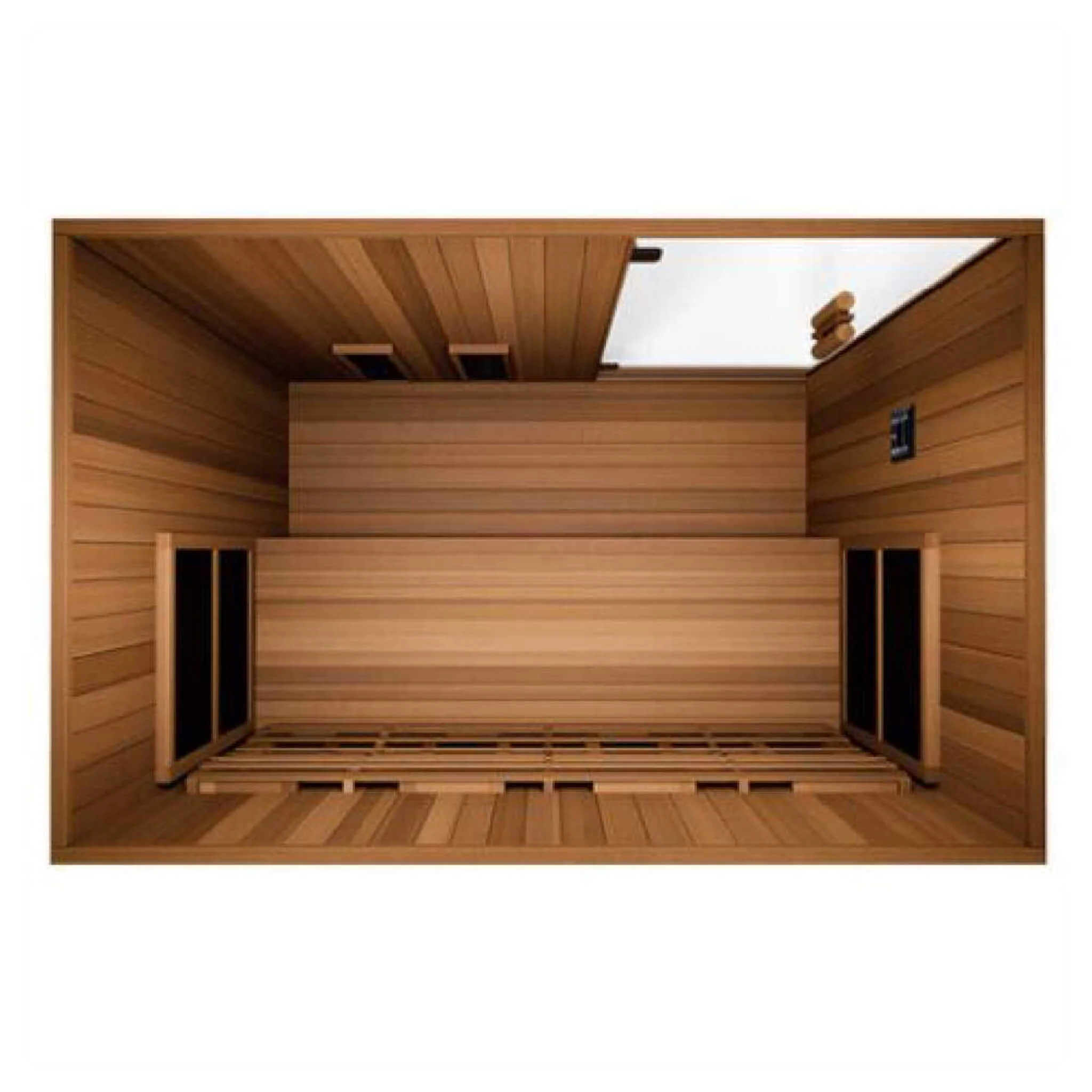 Finnmark FD-3 Full Spectrum 4-Person Capacity Home Infrared Sauna With Adjustable Sauna Feet [FD-KN003] (SAK52689) - Image 5