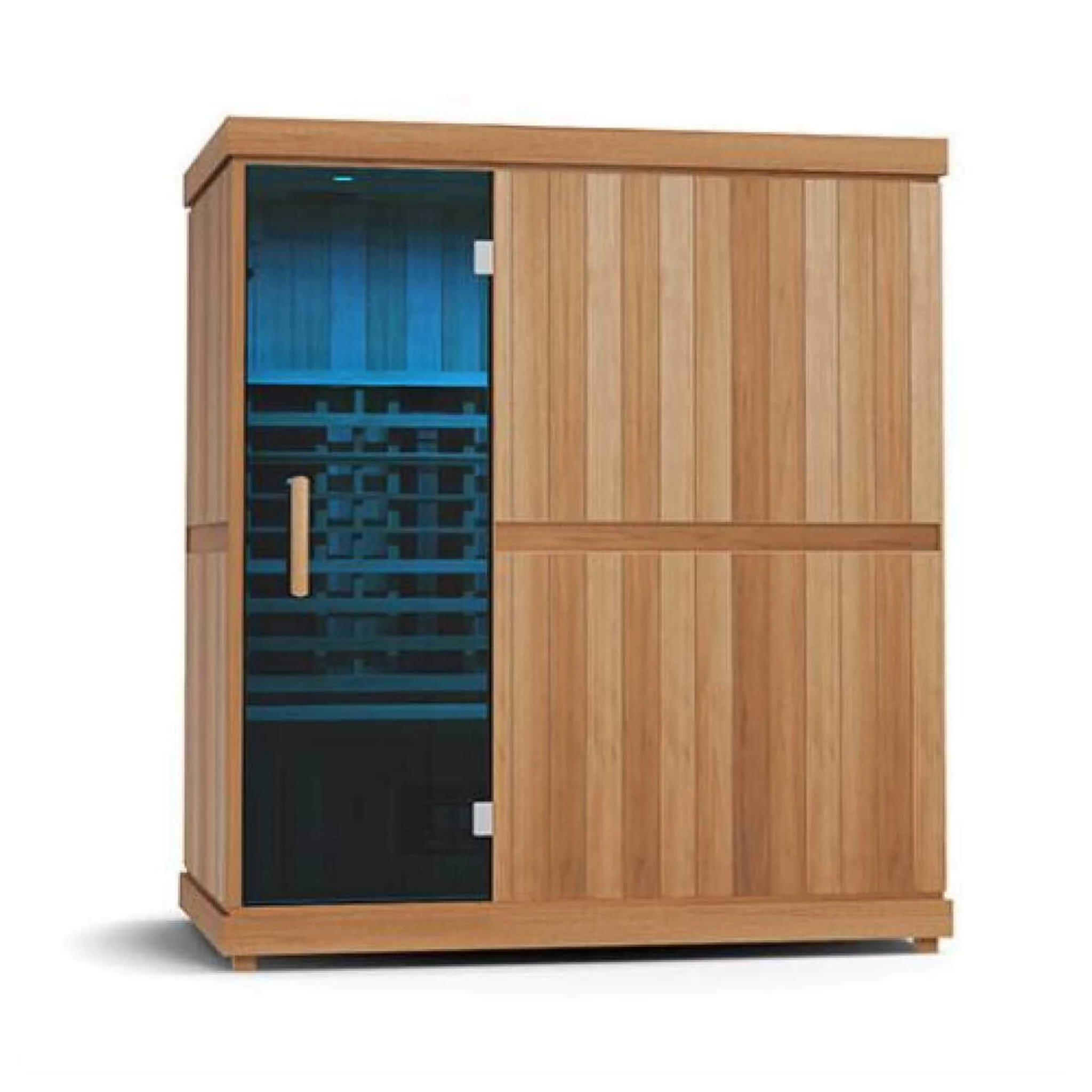 Finnmark FD-3 Full Spectrum 4-Person Capacity Home Infrared Sauna With Adjustable Sauna Feet [FD-KN003] (SAK52689) - Image 7