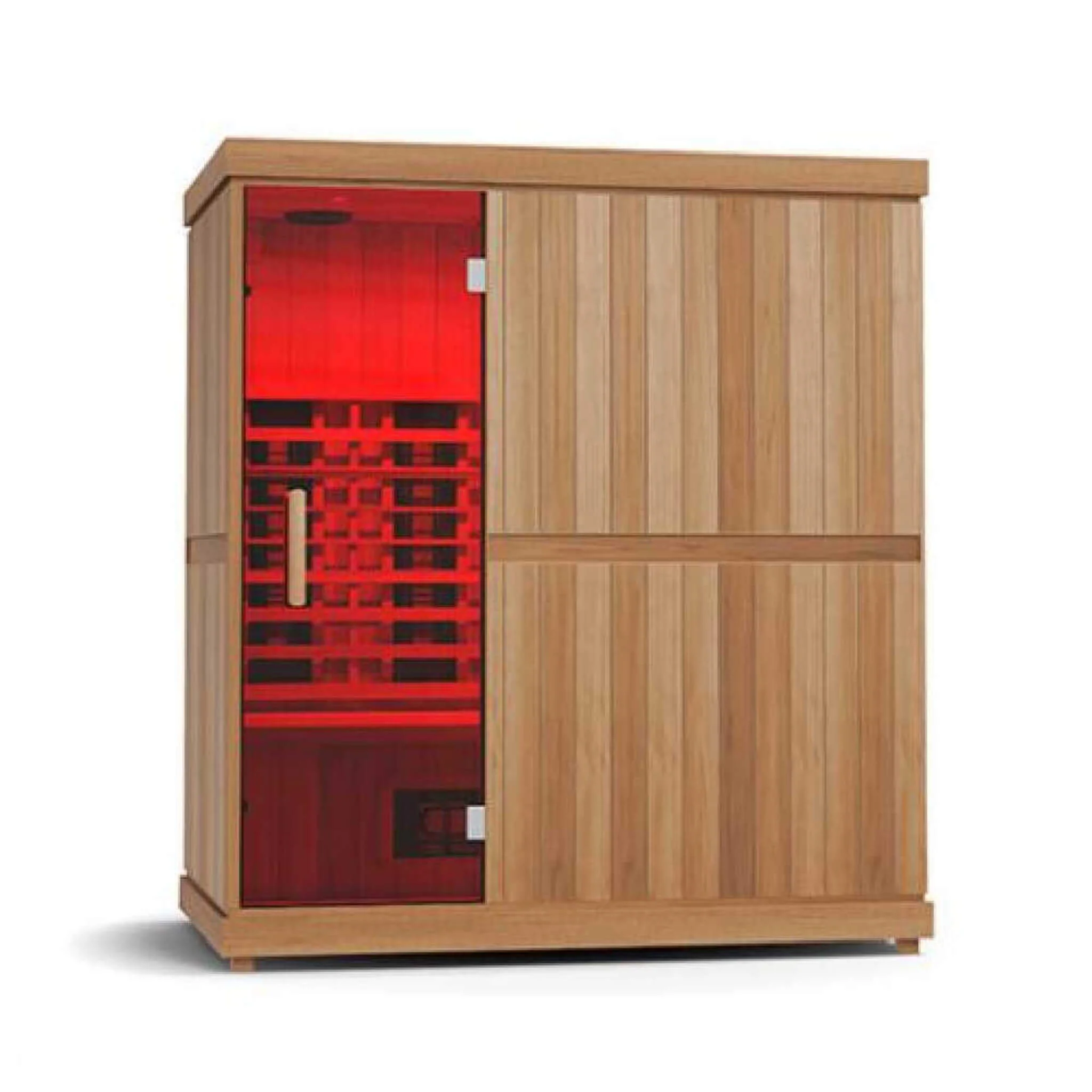 Finnmark FD-3 Full Spectrum 4-Person Capacity Home Infrared Sauna With Adjustable Sauna Feet [FD-KN003] (SAK52689) - Image 9