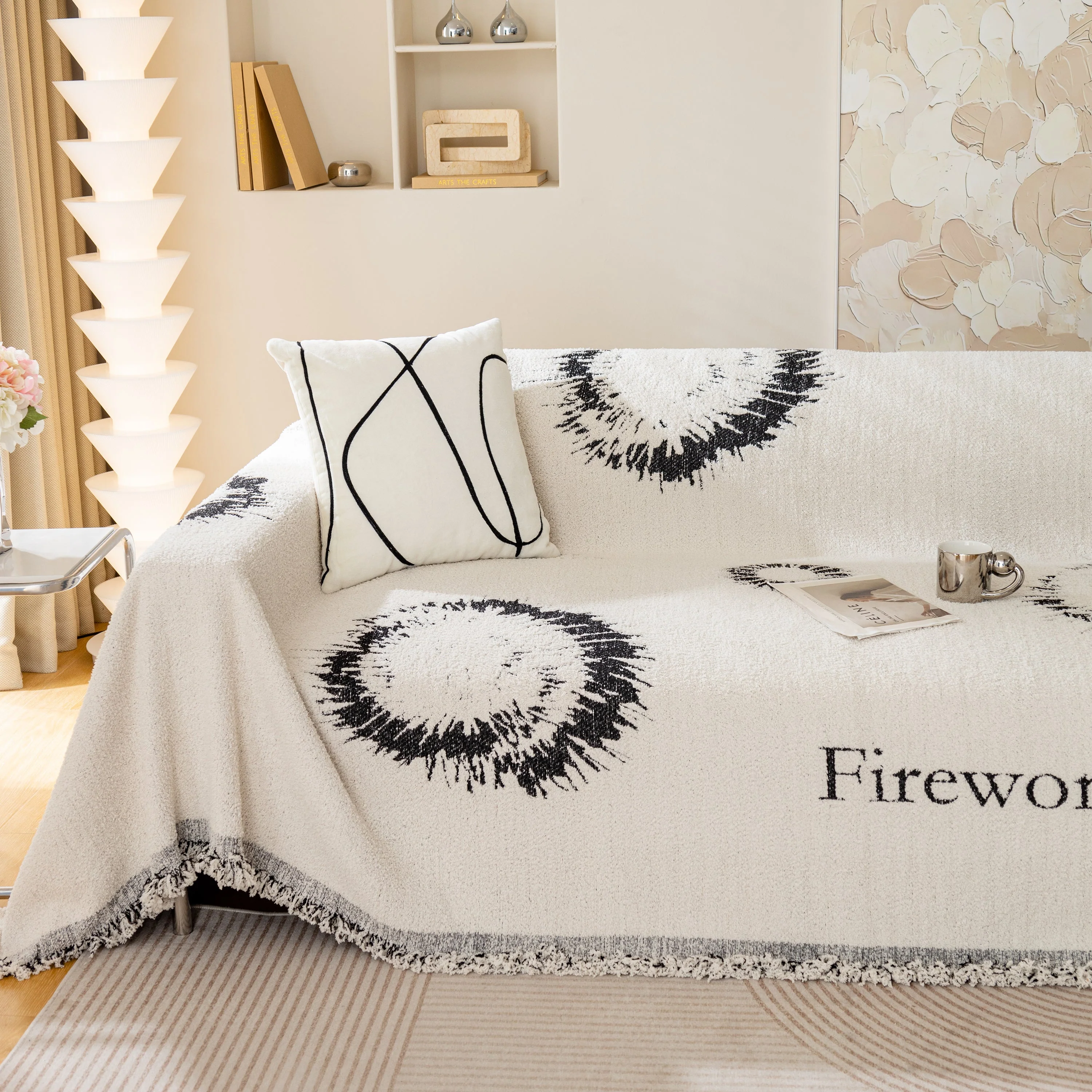 Fireworks Reversible Couch Cover Blankets Furniture Covers Washable Sectional Couch Covers - Image 14