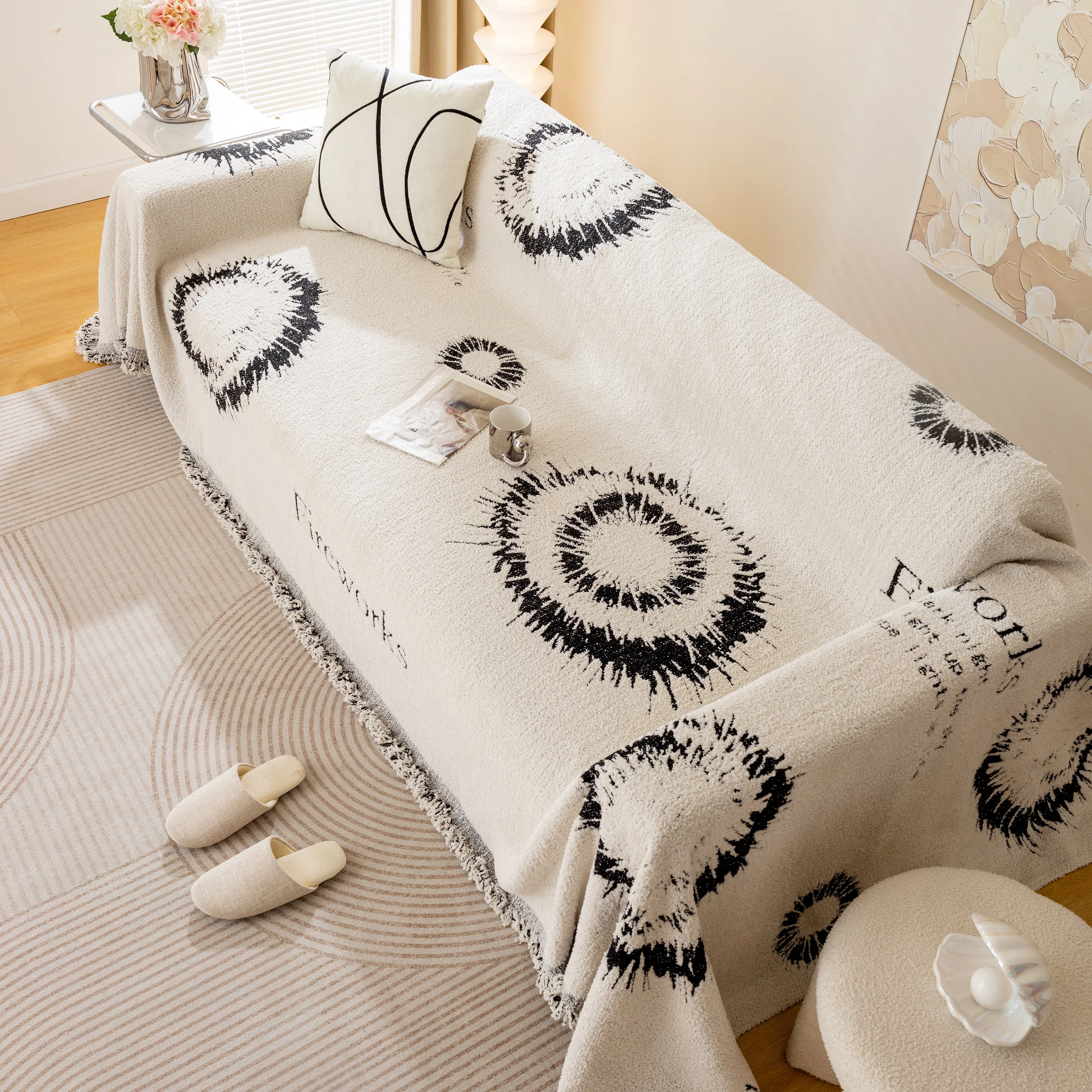 Fireworks Reversible Couch Cover Blankets Furniture Covers Washable Sectional Couch Covers - Image 20