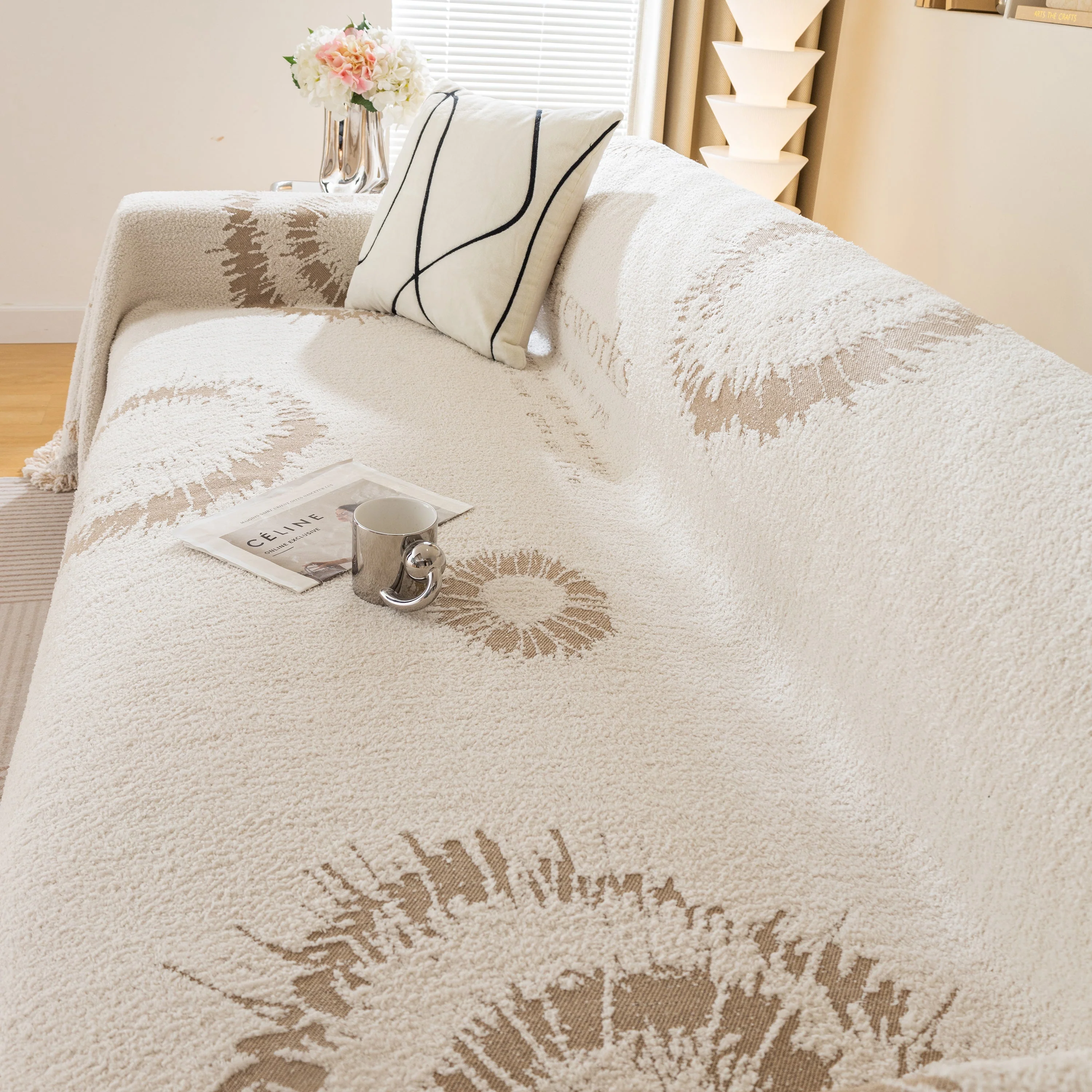 Fireworks Reversible Couch Cover Blankets Furniture Covers Washable Sectional Couch Covers - Image 49