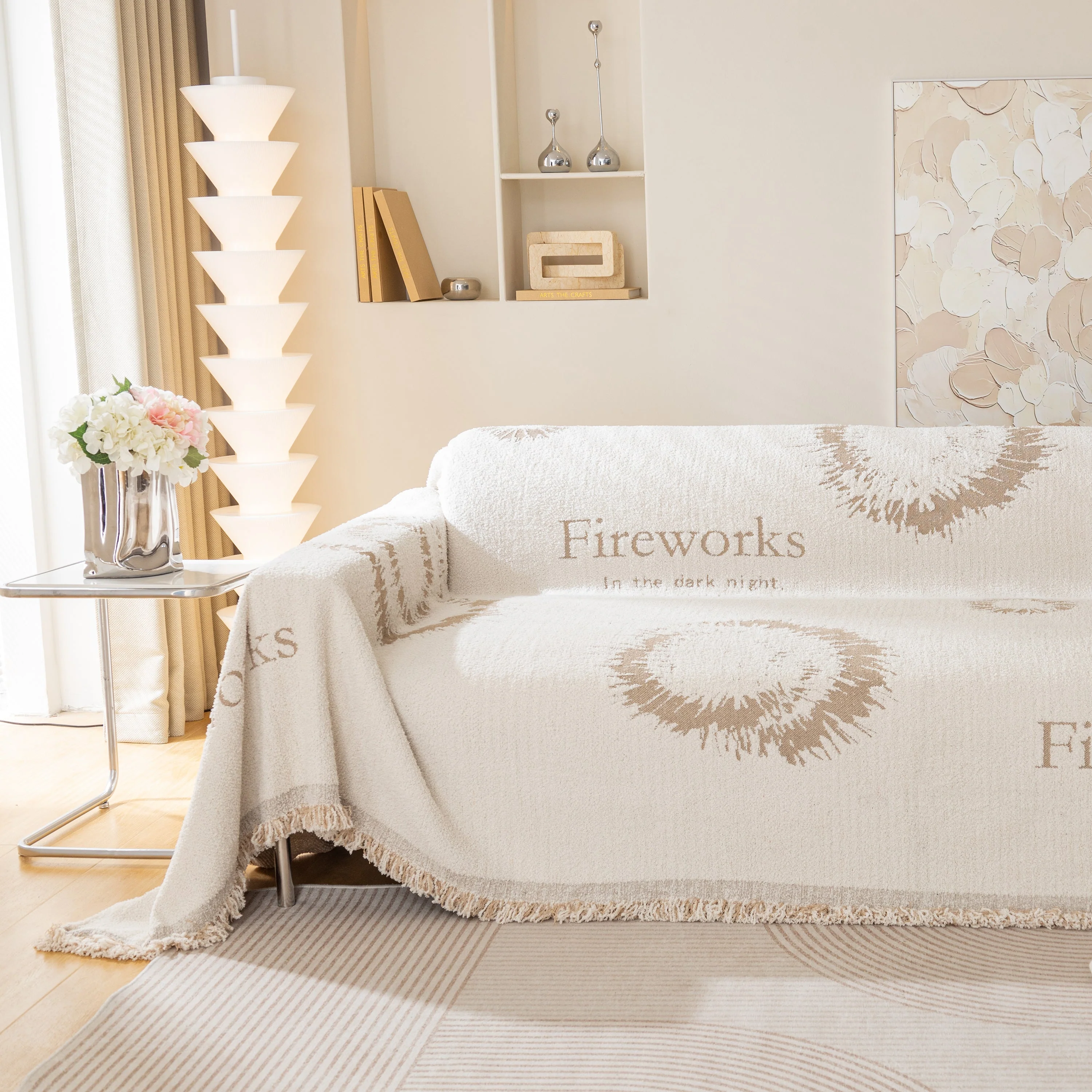Fireworks Reversible Couch Cover Blankets Furniture Covers Washable Sectional Couch Covers - Image 57