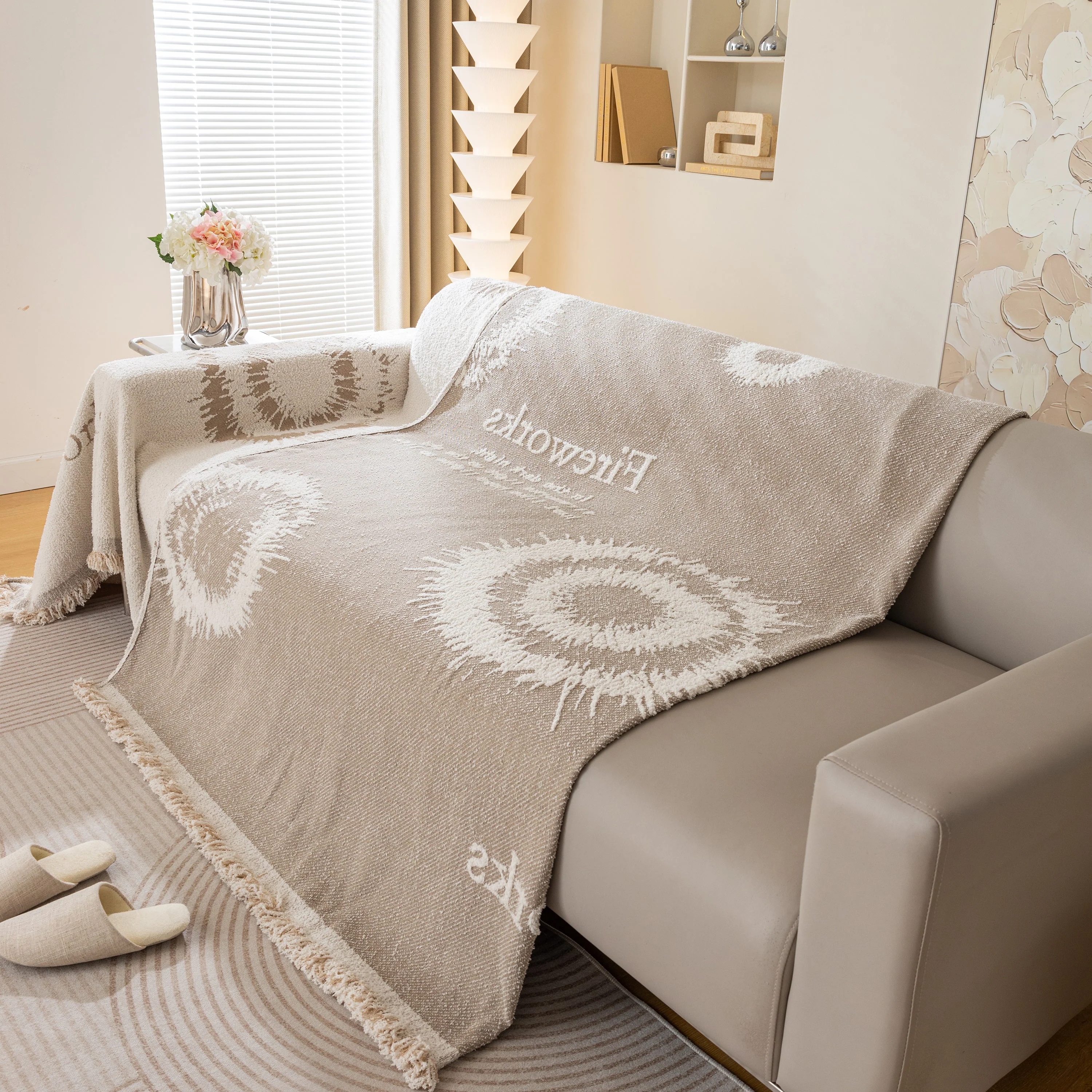 Fireworks Reversible Couch Cover Blankets Furniture Covers Washable Sectional Couch Covers - Image 58