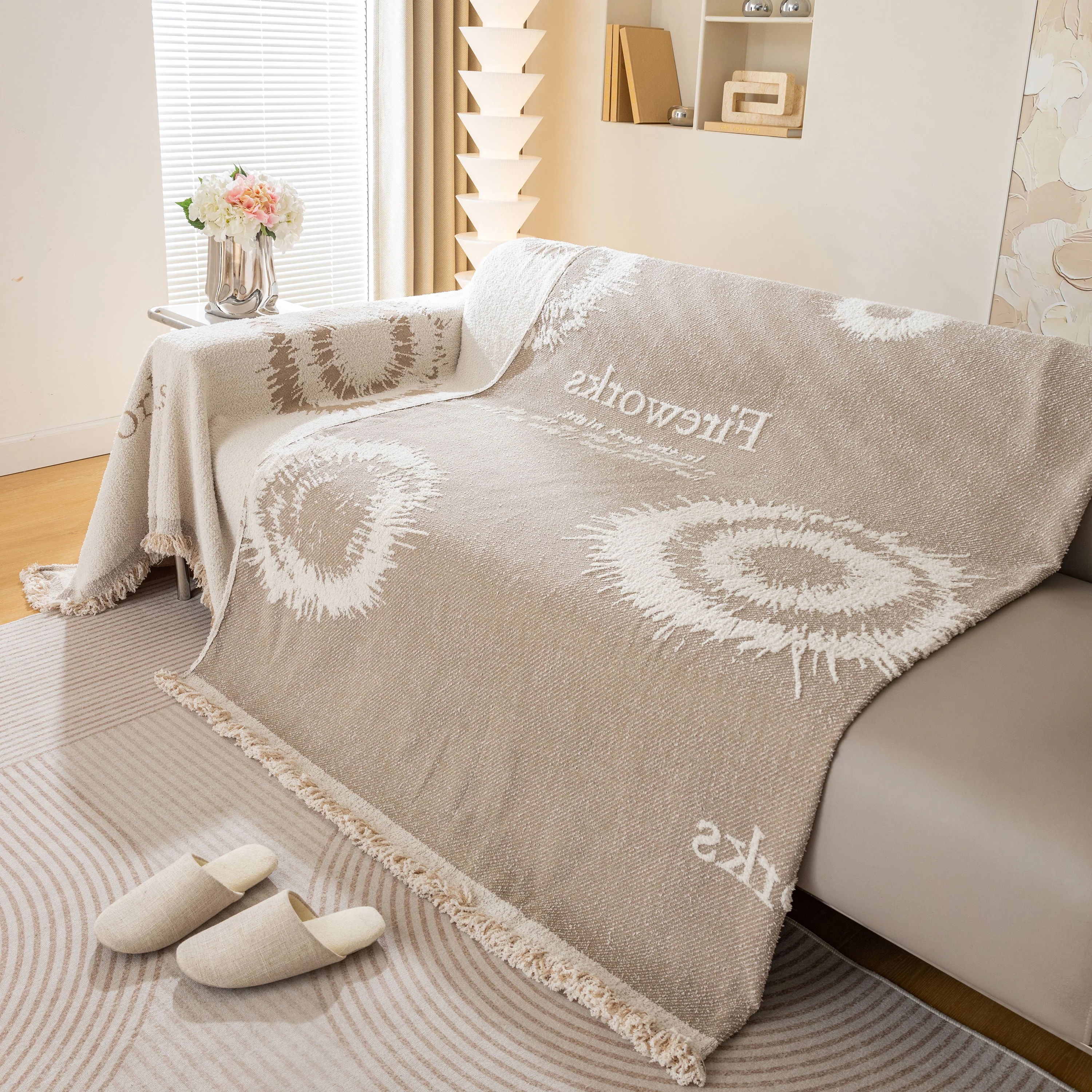 Fireworks Reversible Couch Cover Blankets Furniture Covers Washable Sectional Couch Covers - Image 59