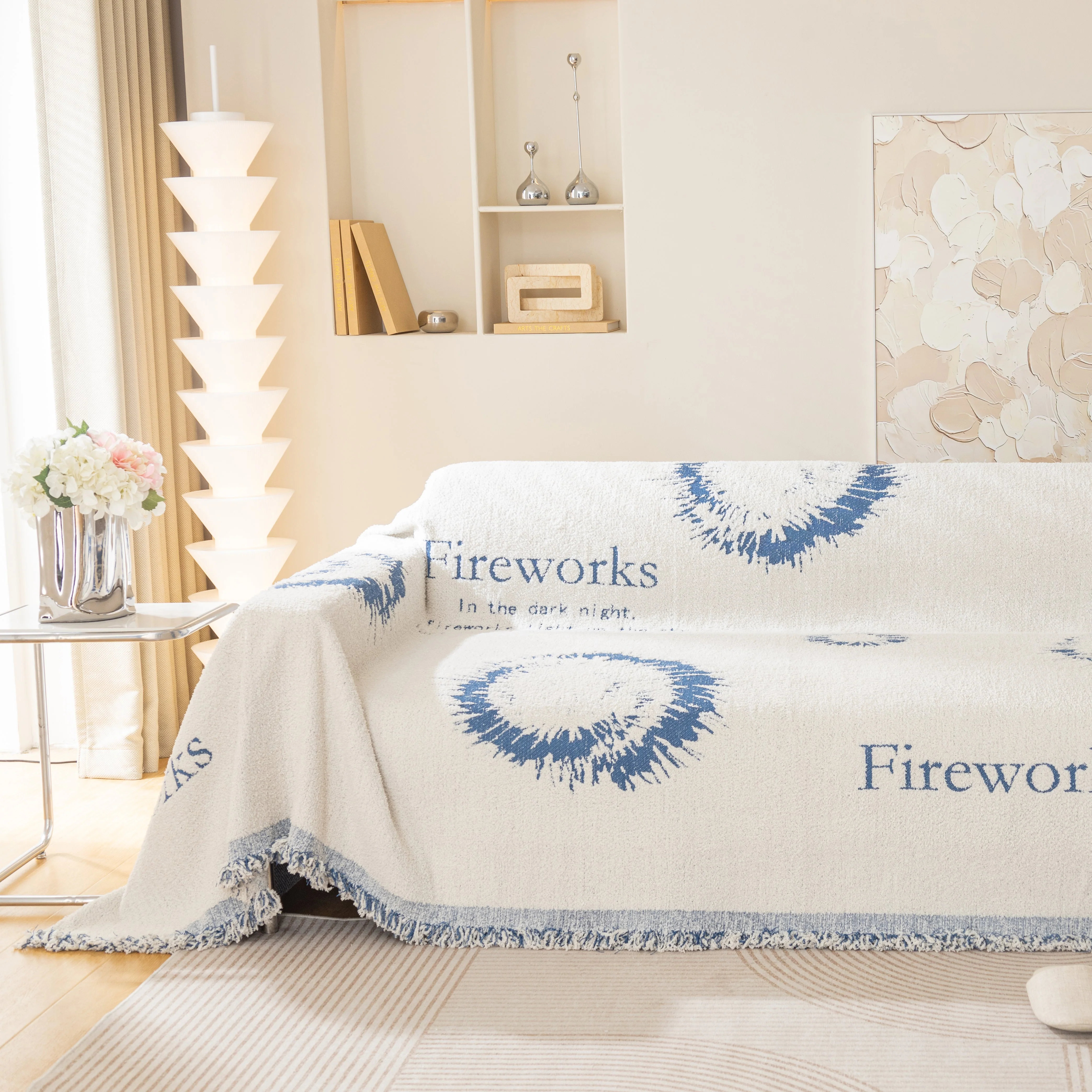 Fireworks Reversible Couch Cover Blankets Furniture Covers Washable Sectional Couch Covers - Image 70