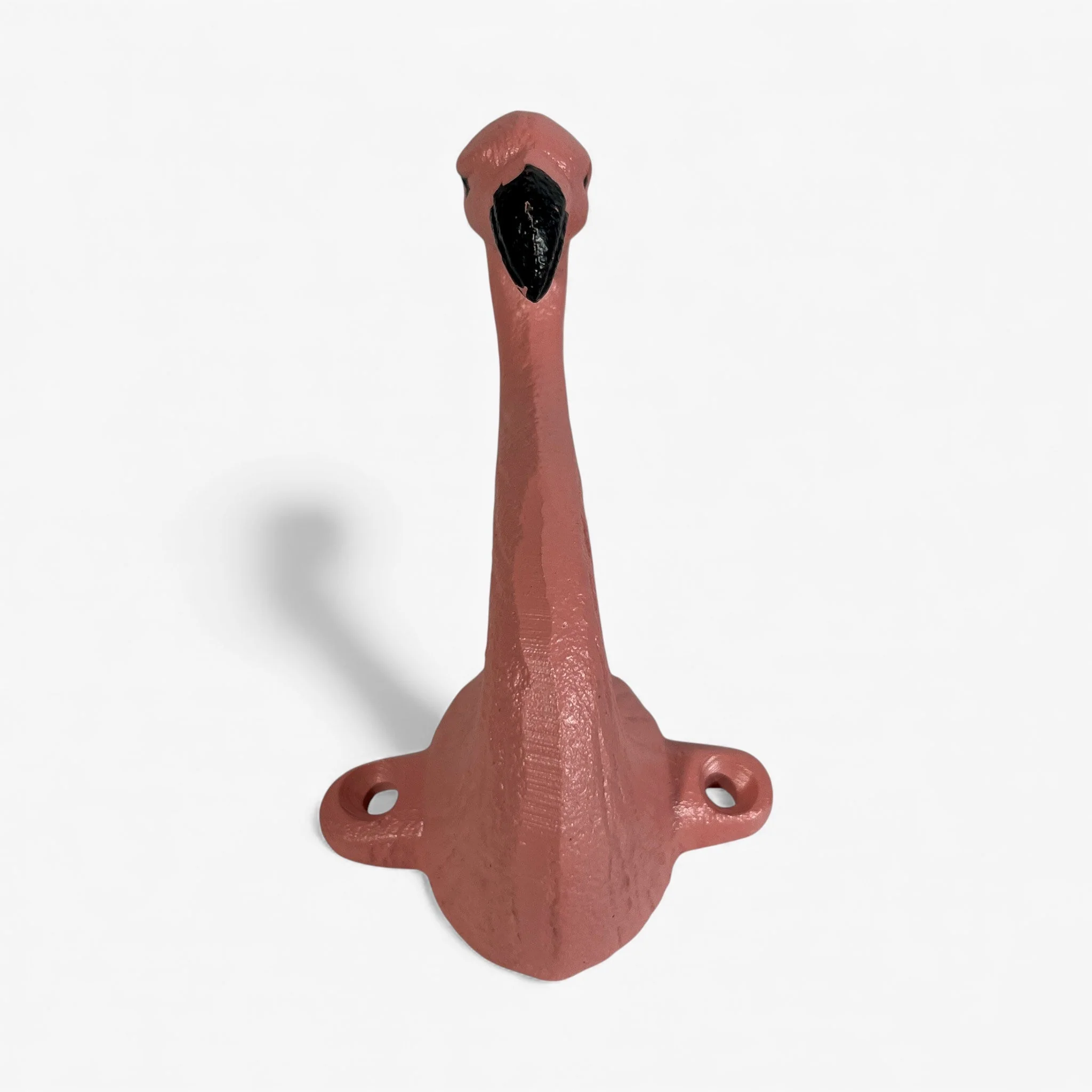 Flamingo Wall Hook Cast Iron Pink Decorative Hanger - Image 4