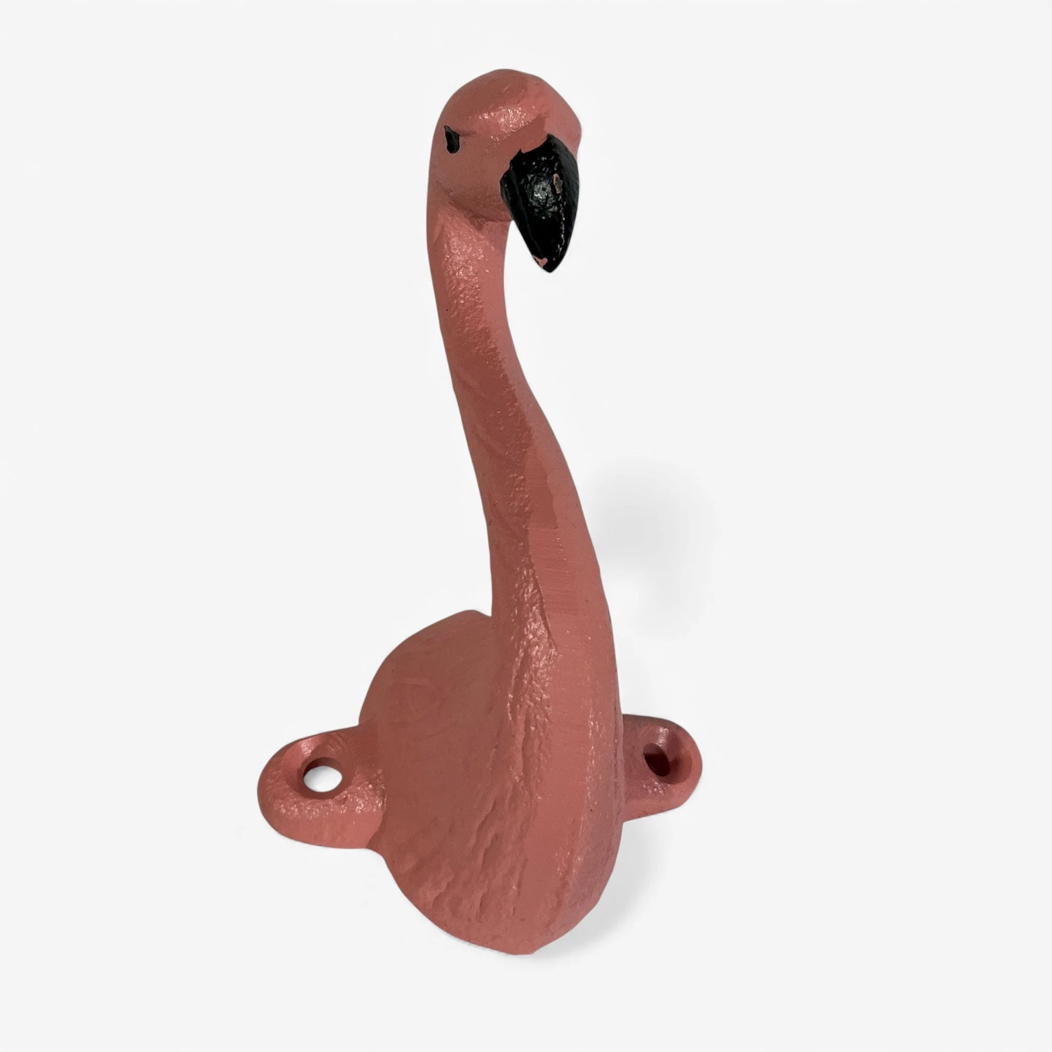 Flamingo Wall Hook Cast Iron Pink Decorative Hanger - Image 5