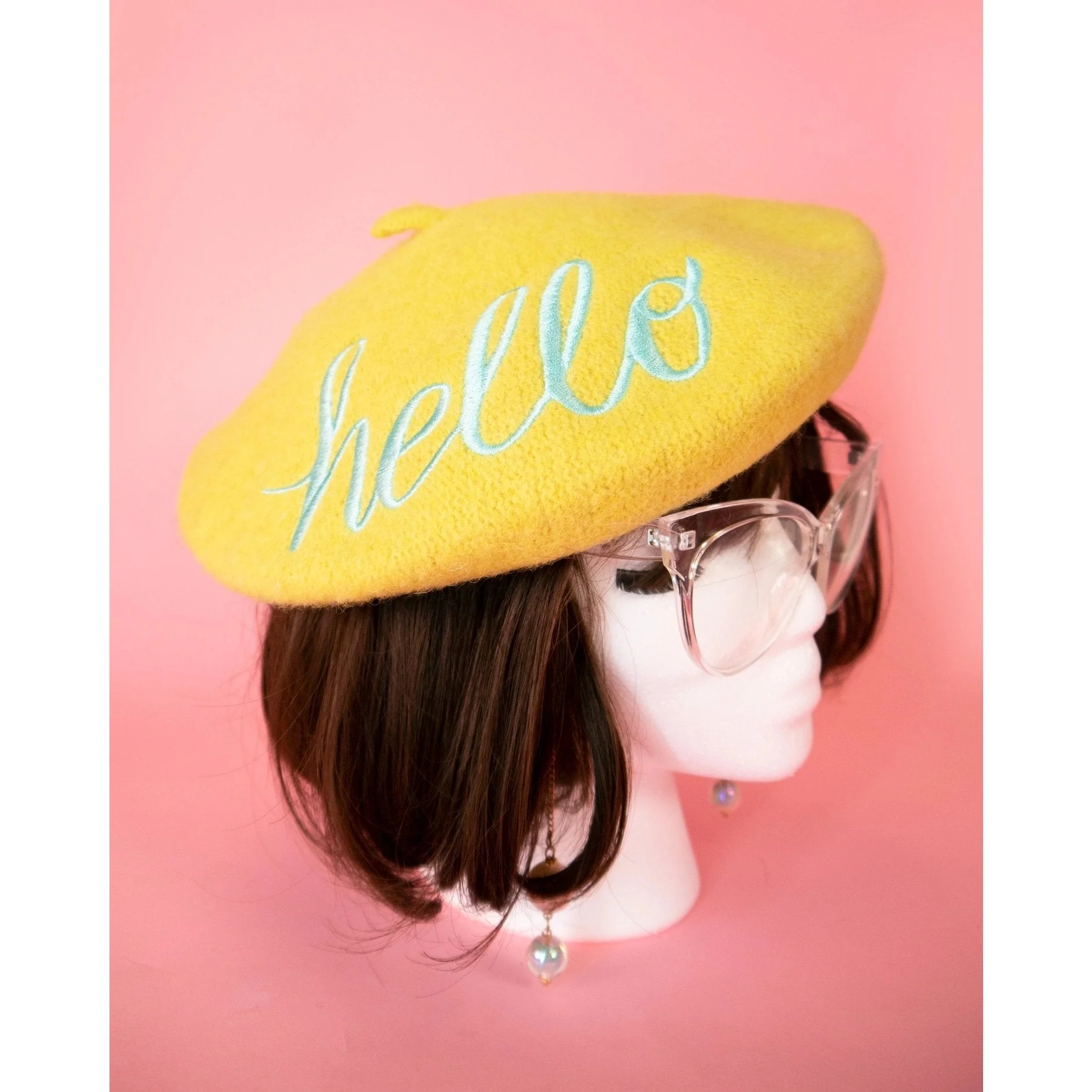 FLASH SALE: Embroidered Berets in 5 Fun Colors and Sayings | Wool and Nylon - Image 12