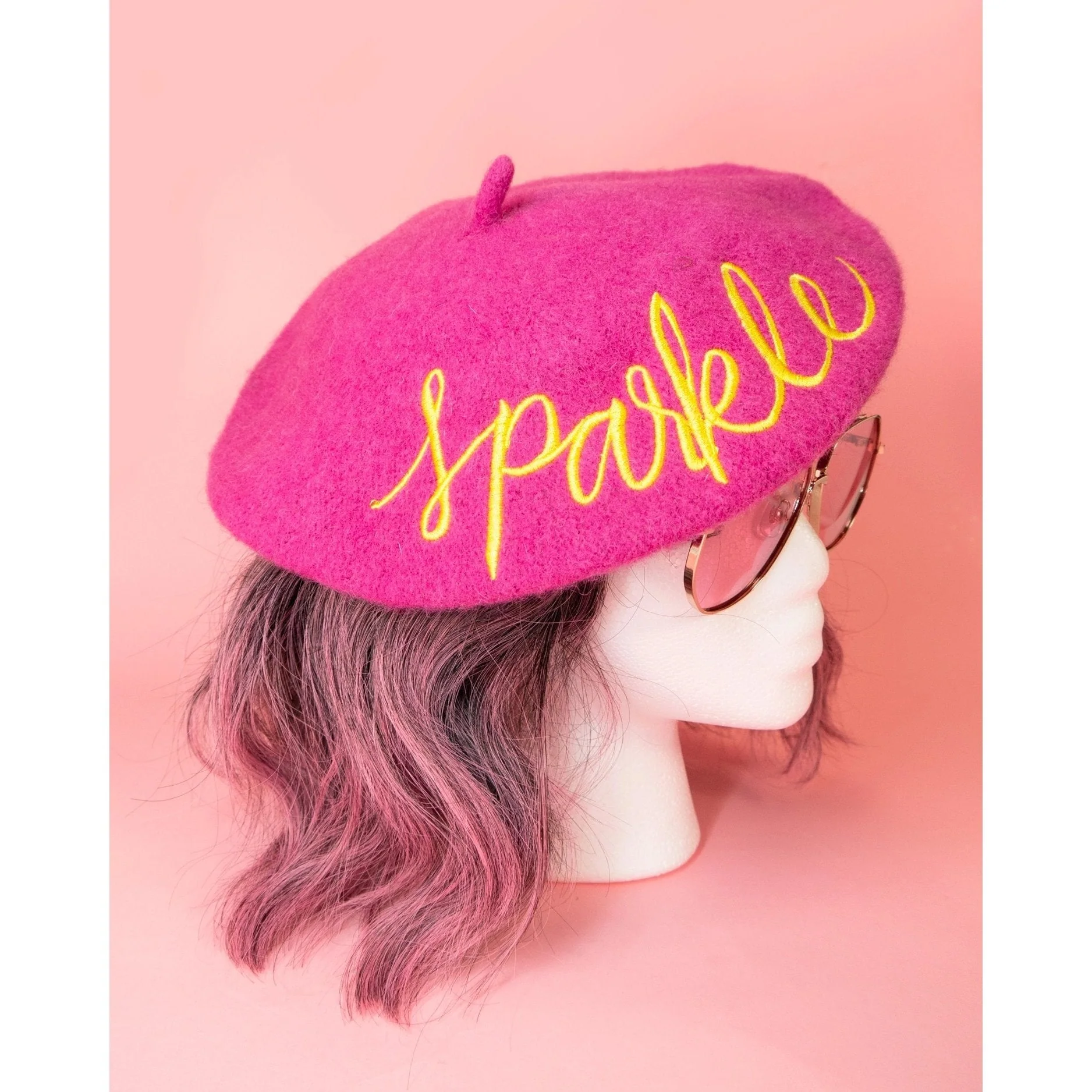 FLASH SALE: Embroidered Berets in 5 Fun Colors and Sayings | Wool and Nylon - Image 16