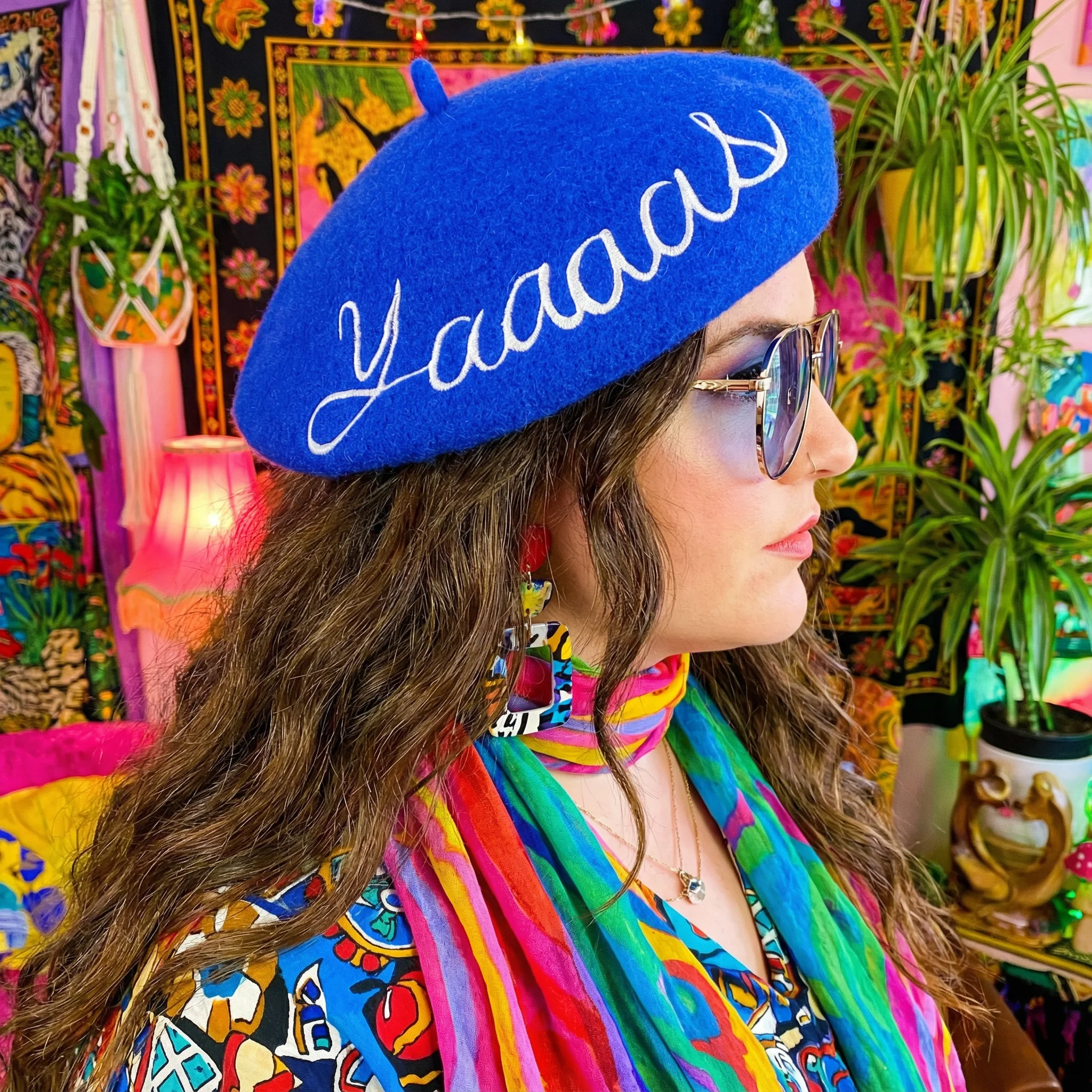 FLASH SALE: Embroidered Berets in 5 Fun Colors and Sayings | Wool and Nylon - Image 3