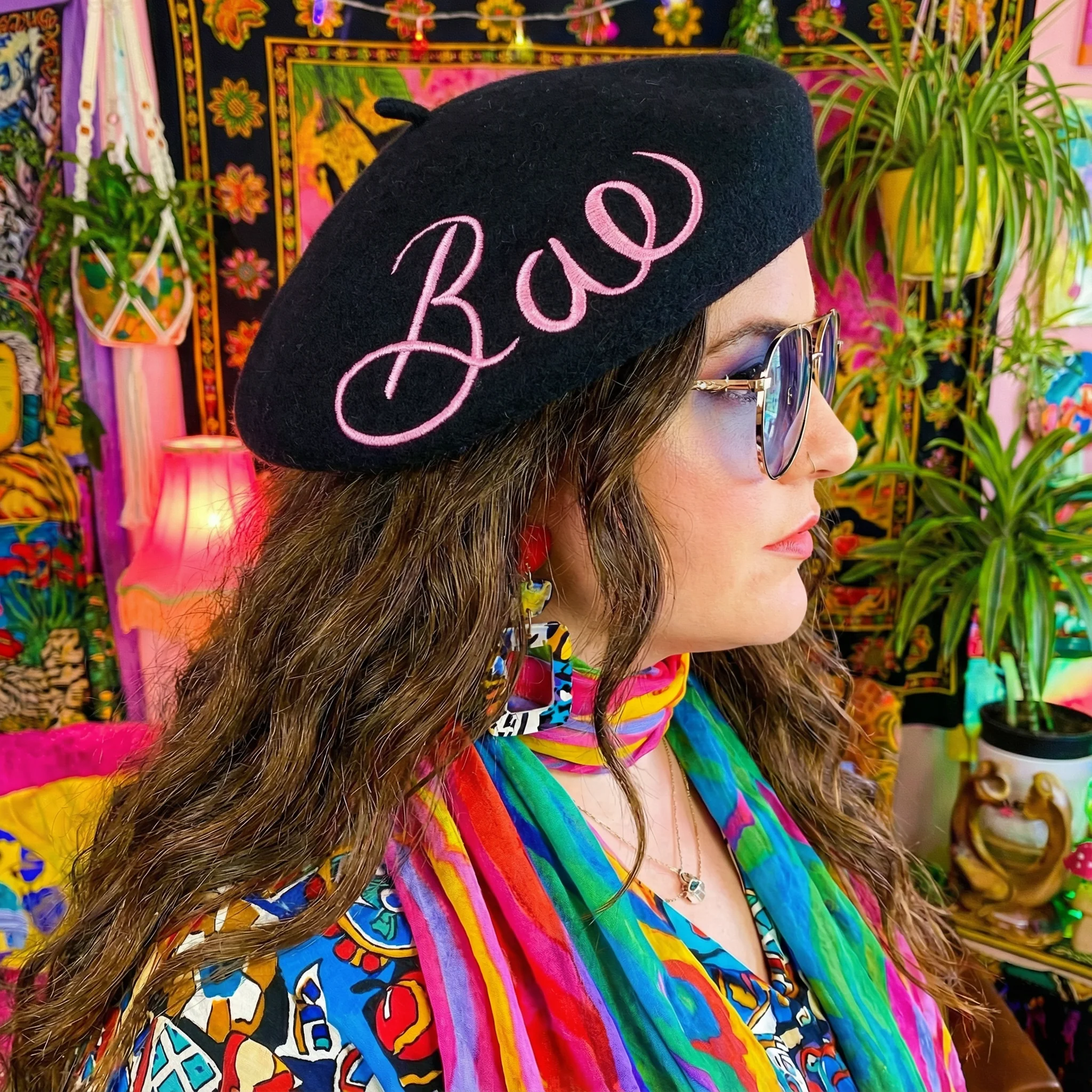 FLASH SALE: Embroidered Berets in 5 Fun Colors and Sayings | Wool and Nylon - Image 9