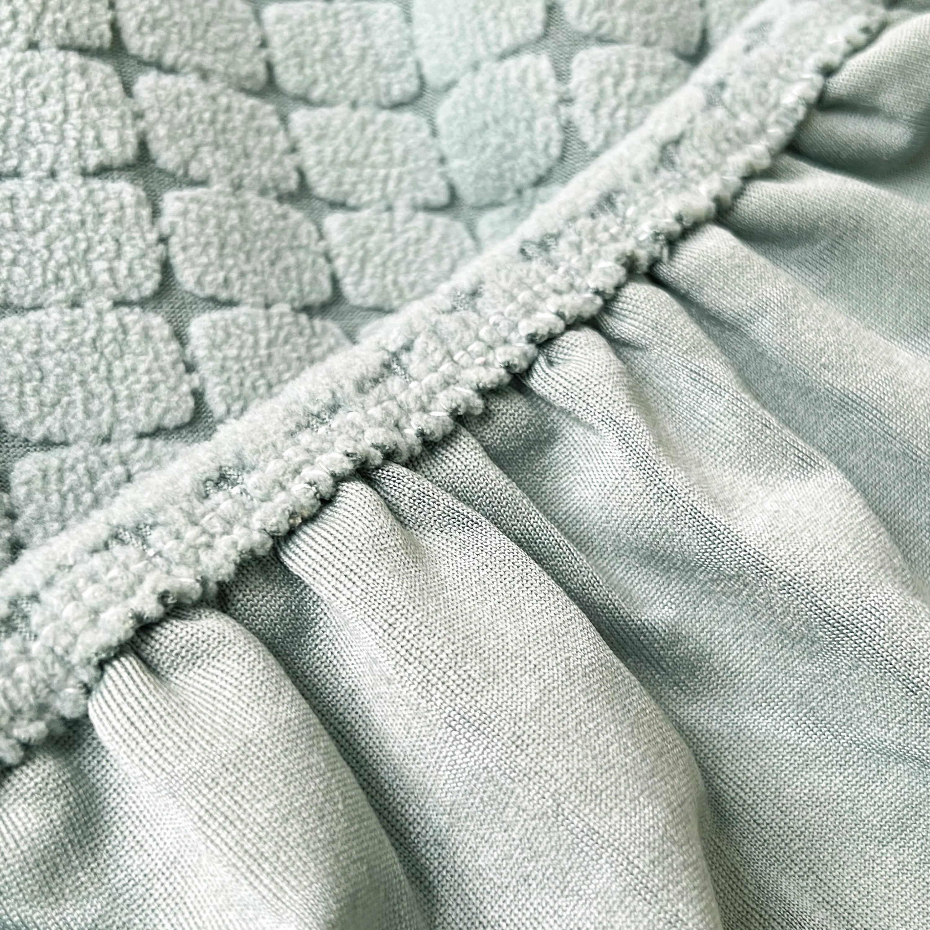 Fleece Fabric Cushion Covers for Sectional Sofas and L-Shaped Couch, Stretch Washable Sofa Seat Covers - Image 5
