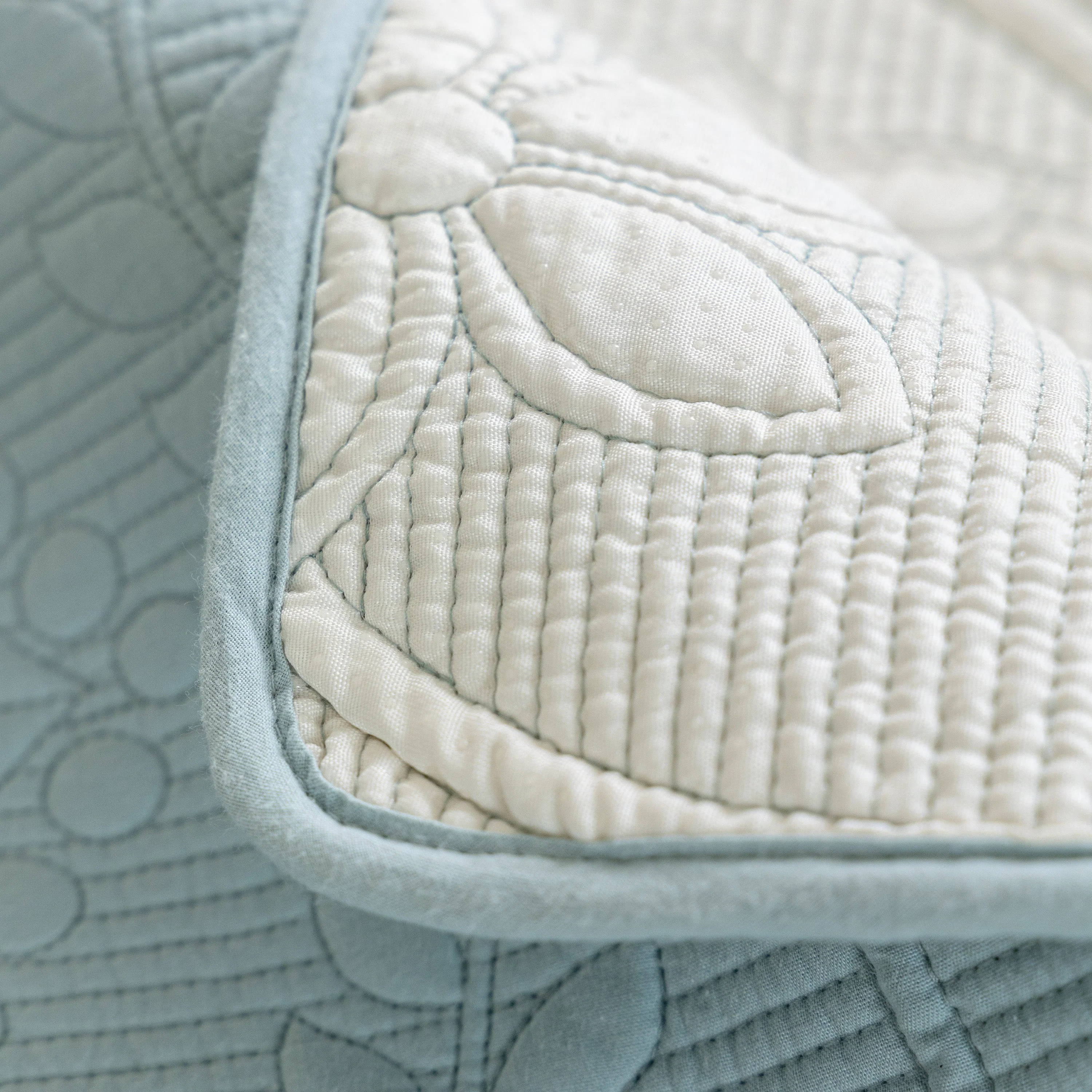 Floral Cotton Quilted Sofa Cover, Non-Slip Couch Protector with Scalloped Edges - Image 47