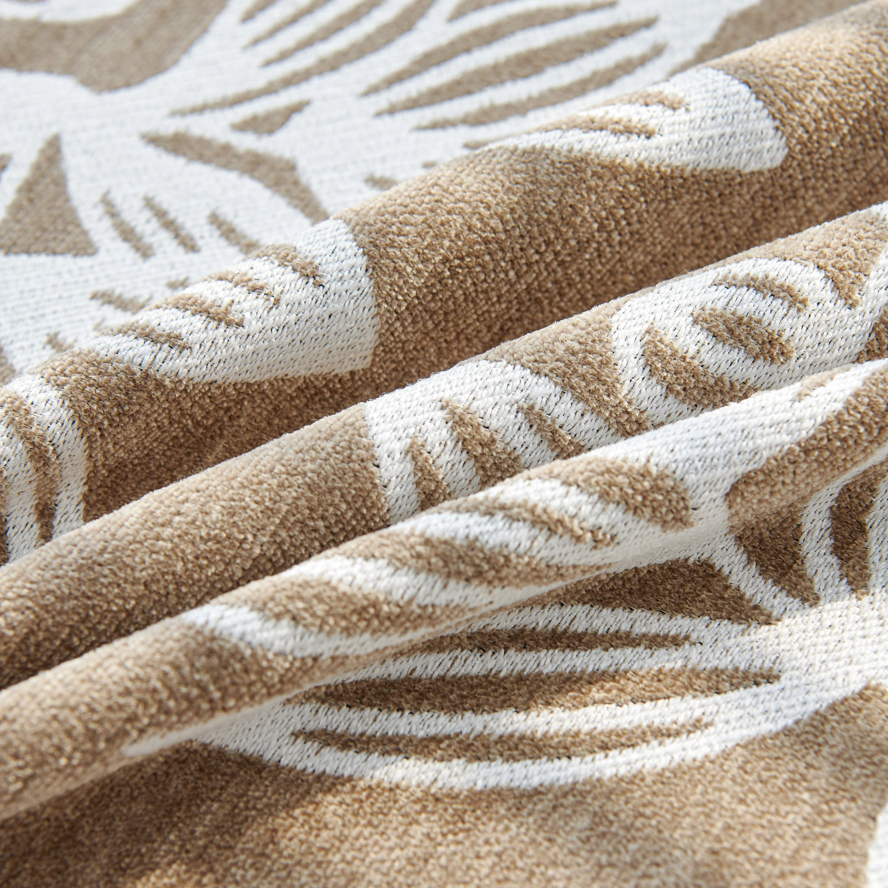 Floral Symphony Couch Throw Cover with Tassel, Chenille Sofa Cover with Leafy Melodies for Sectional - Image 24