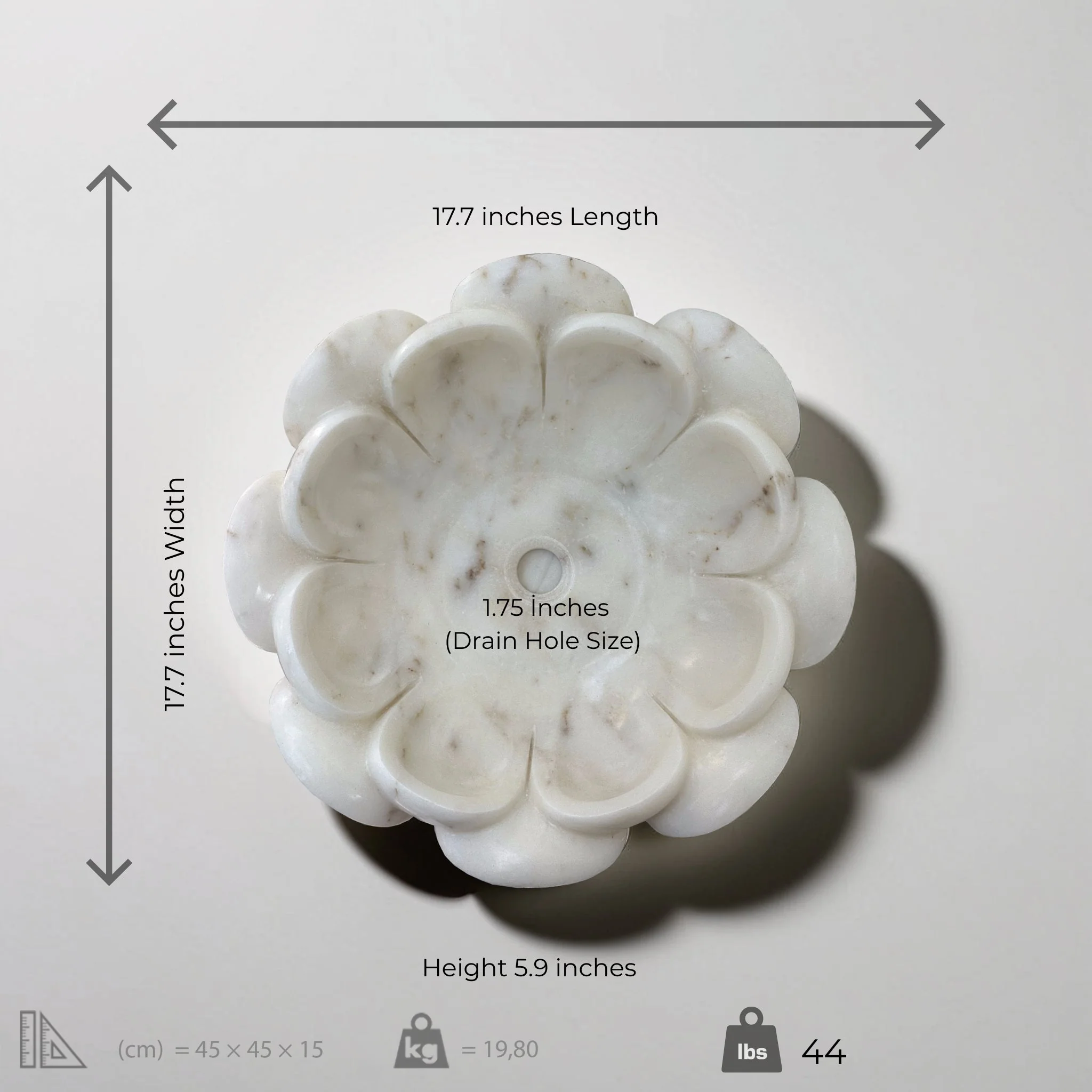 Flower Marble Sink - Image 2