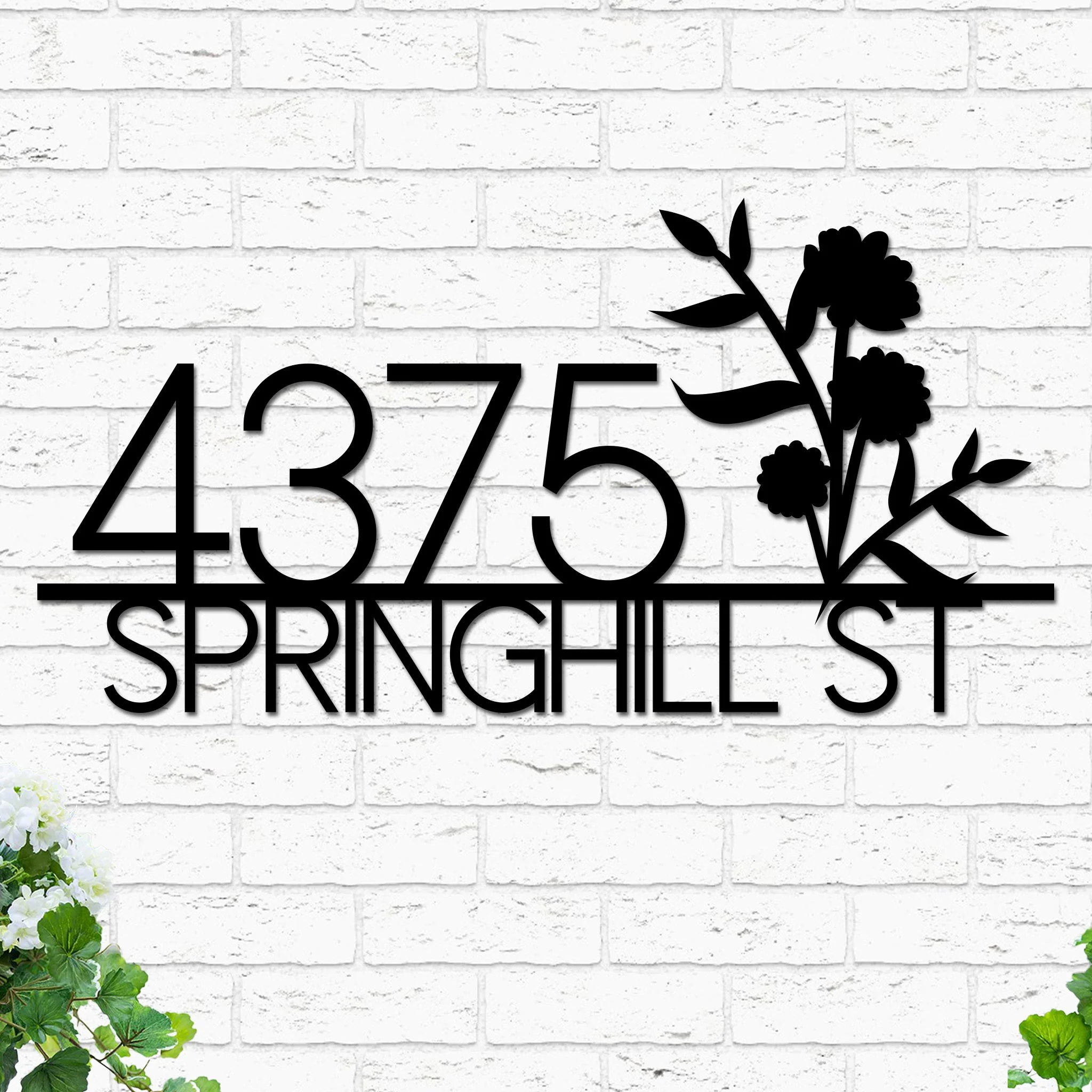 Flowers Address Sign - Image 2