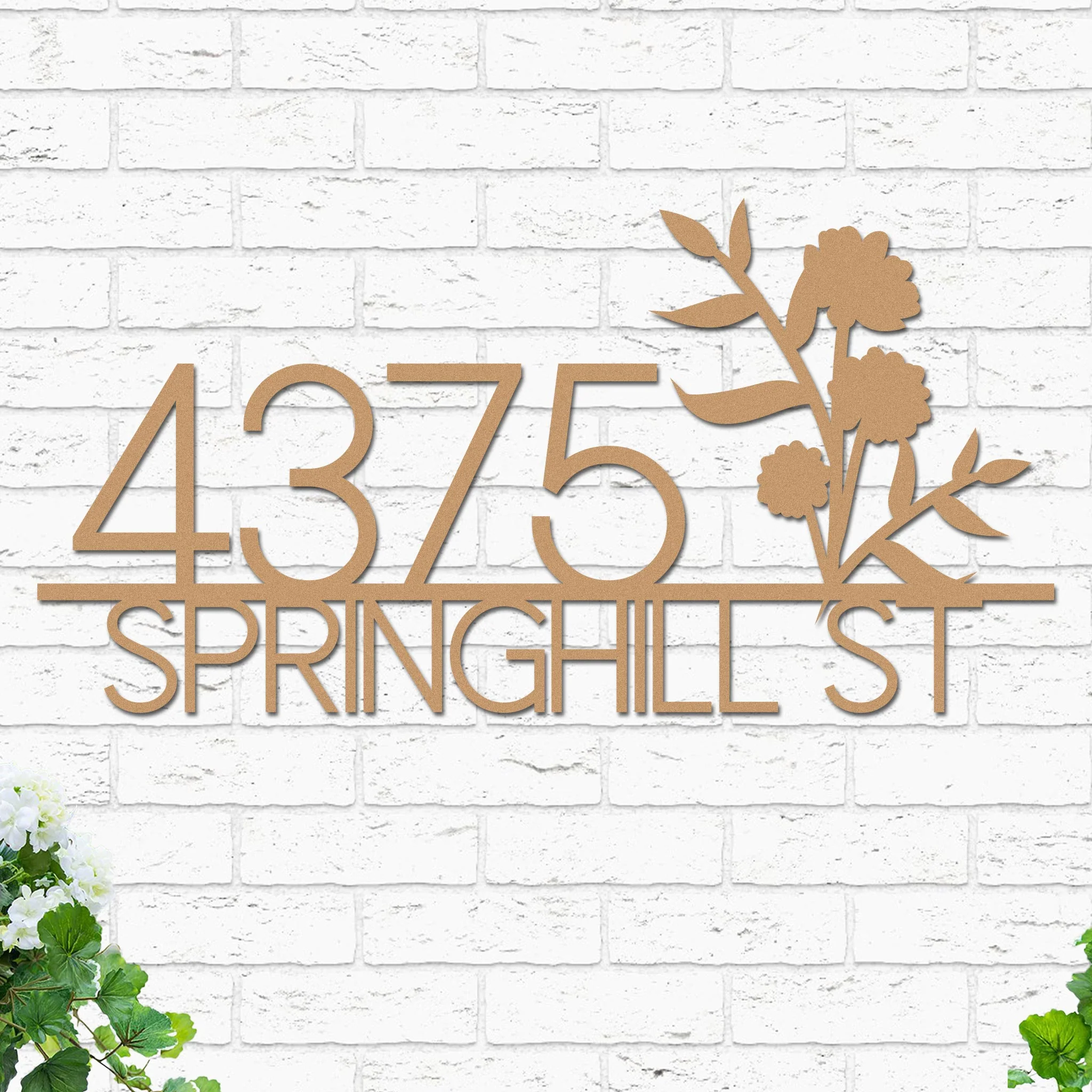 Flowers Address Sign - Image 4