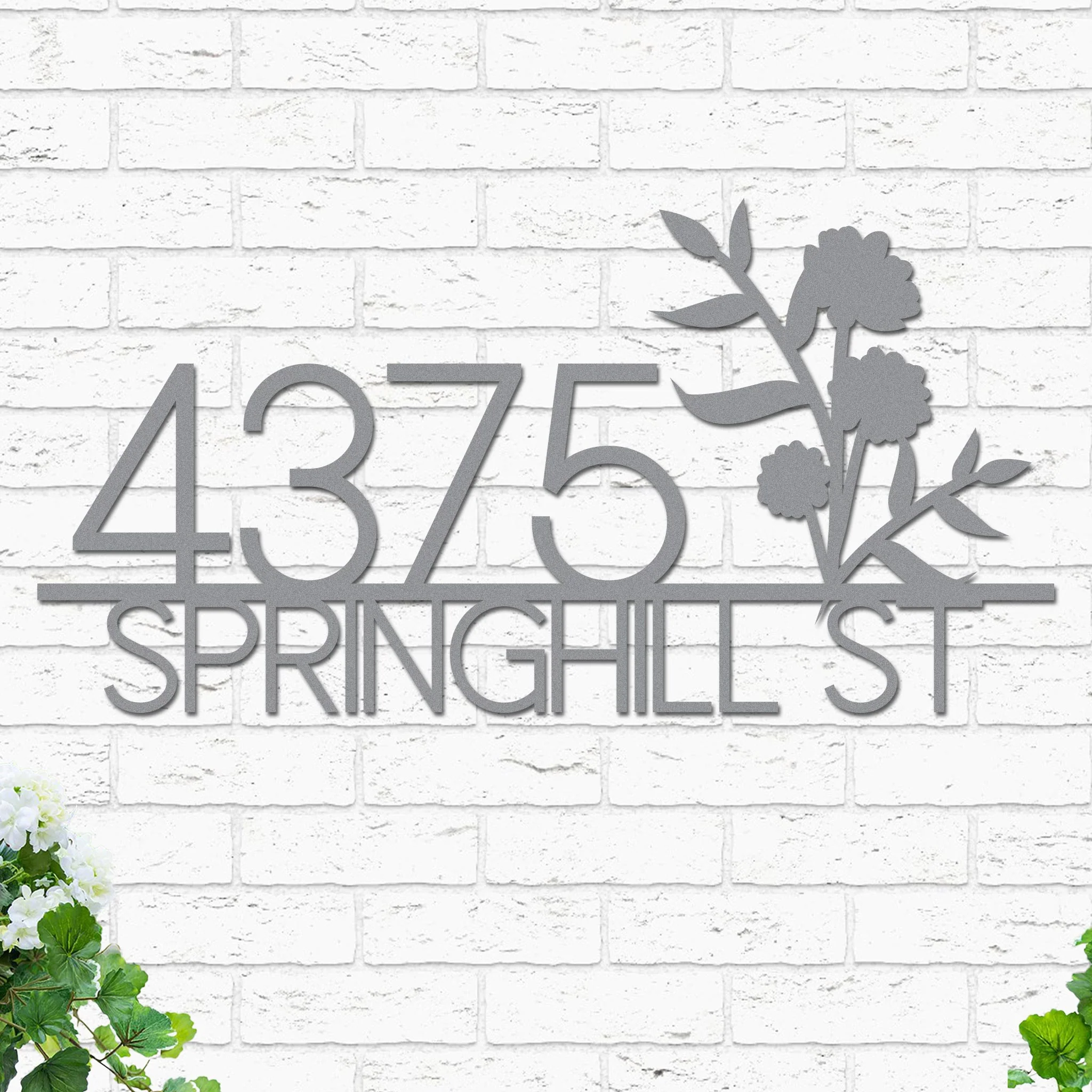 Flowers Address Sign - Image 5