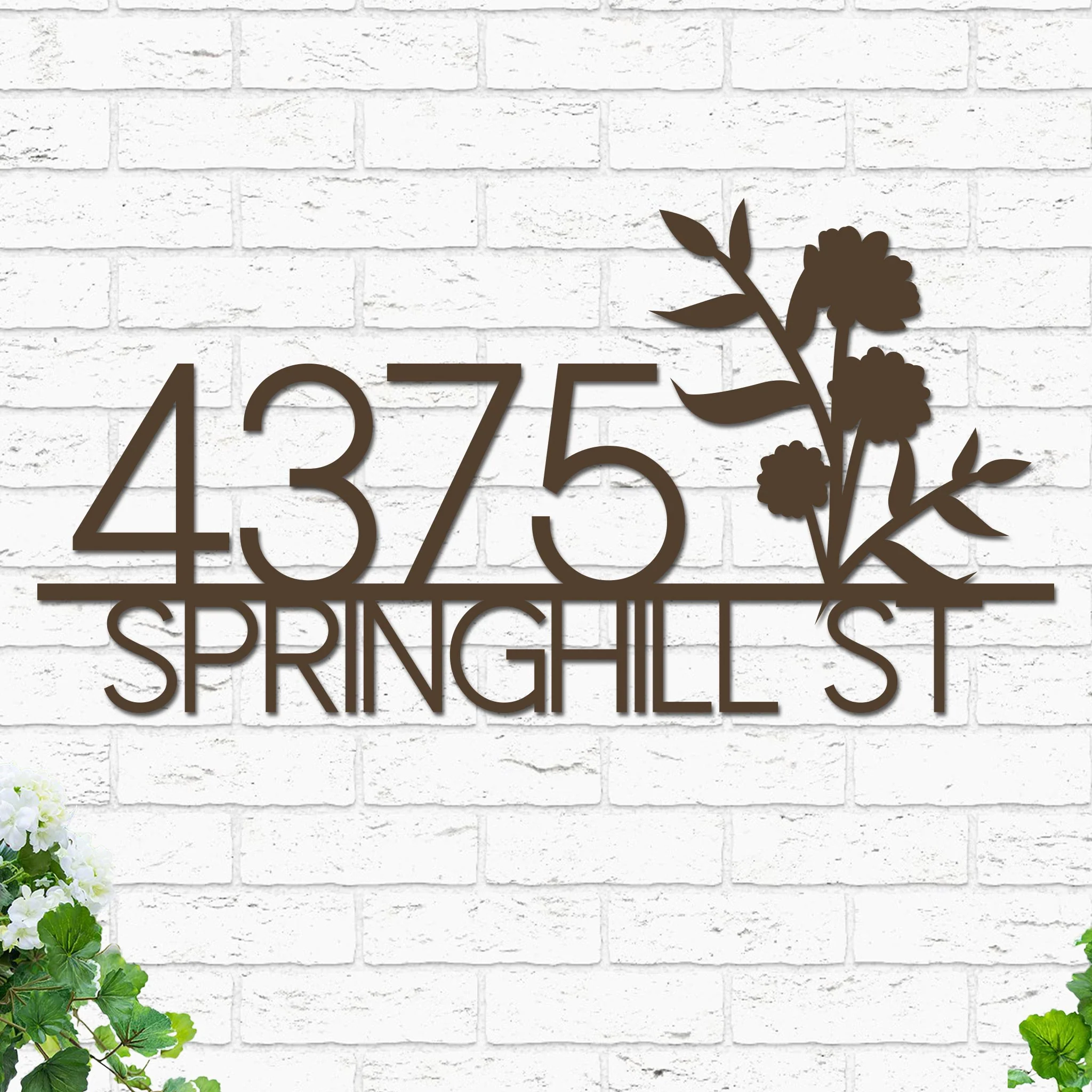 Flowers Address Sign - Image 6