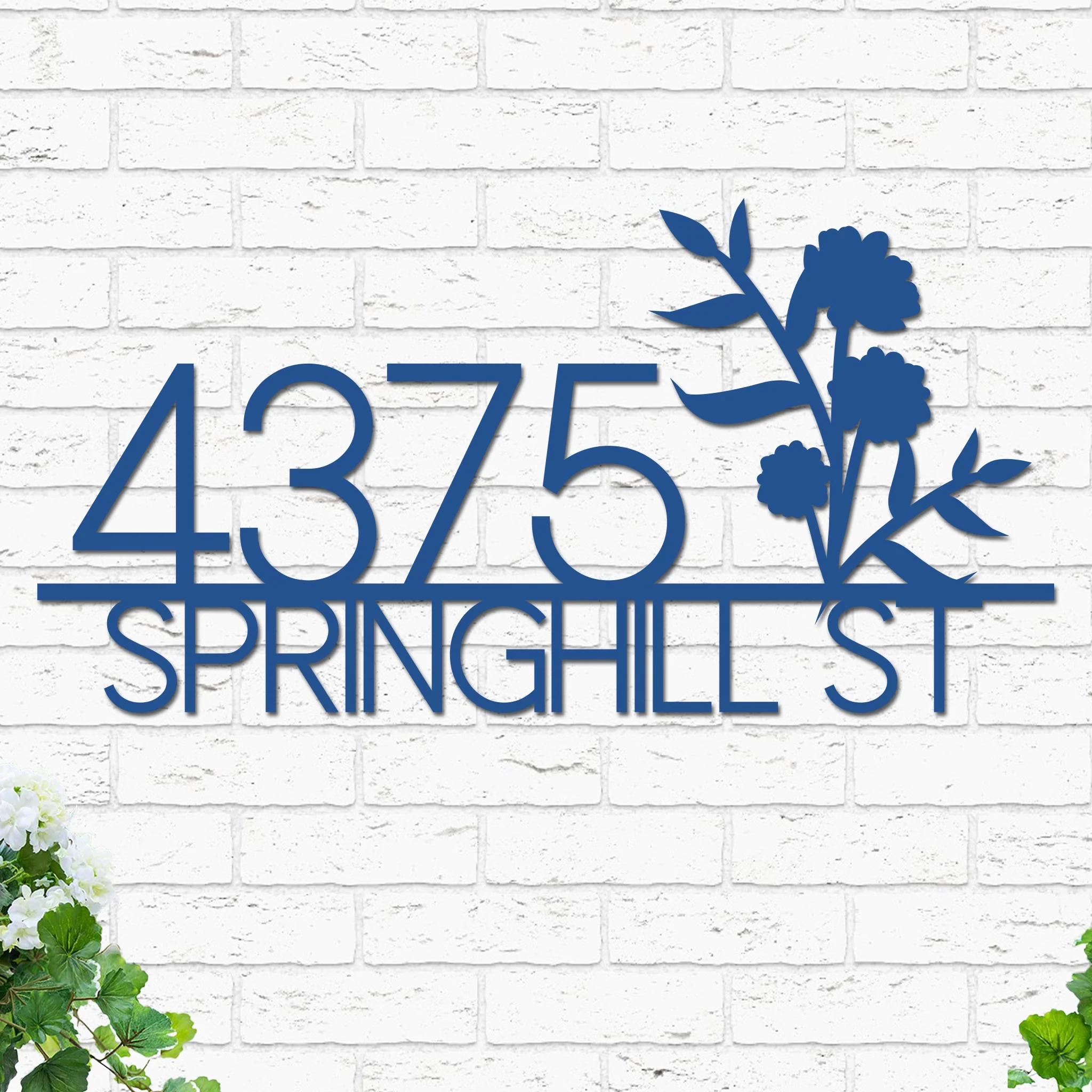 Flowers Address Sign - Image 9