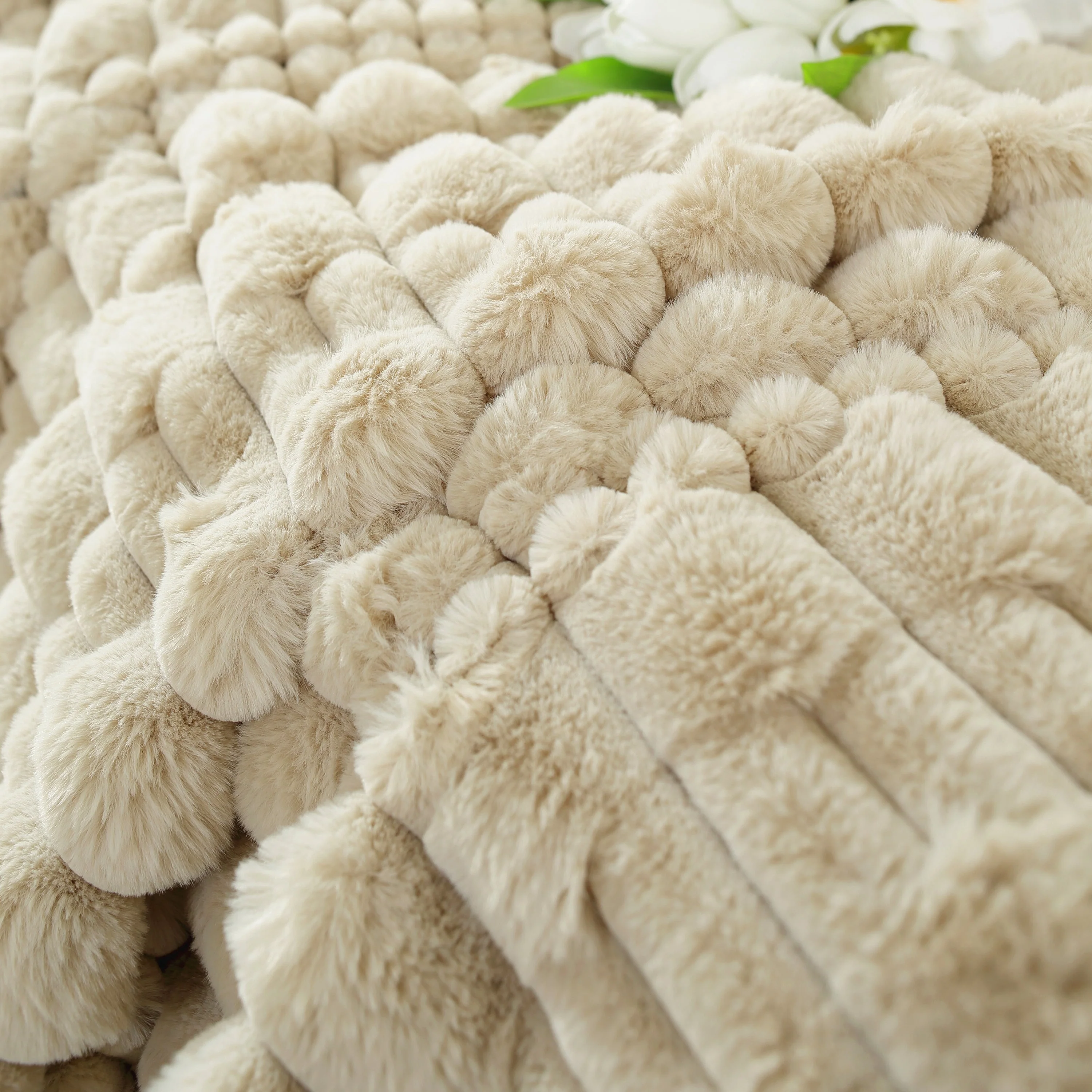 Fluffy Faux Fur Couch Cover Plush Sofa Throw, Warm & Stylish Sofa Protector - Image 3