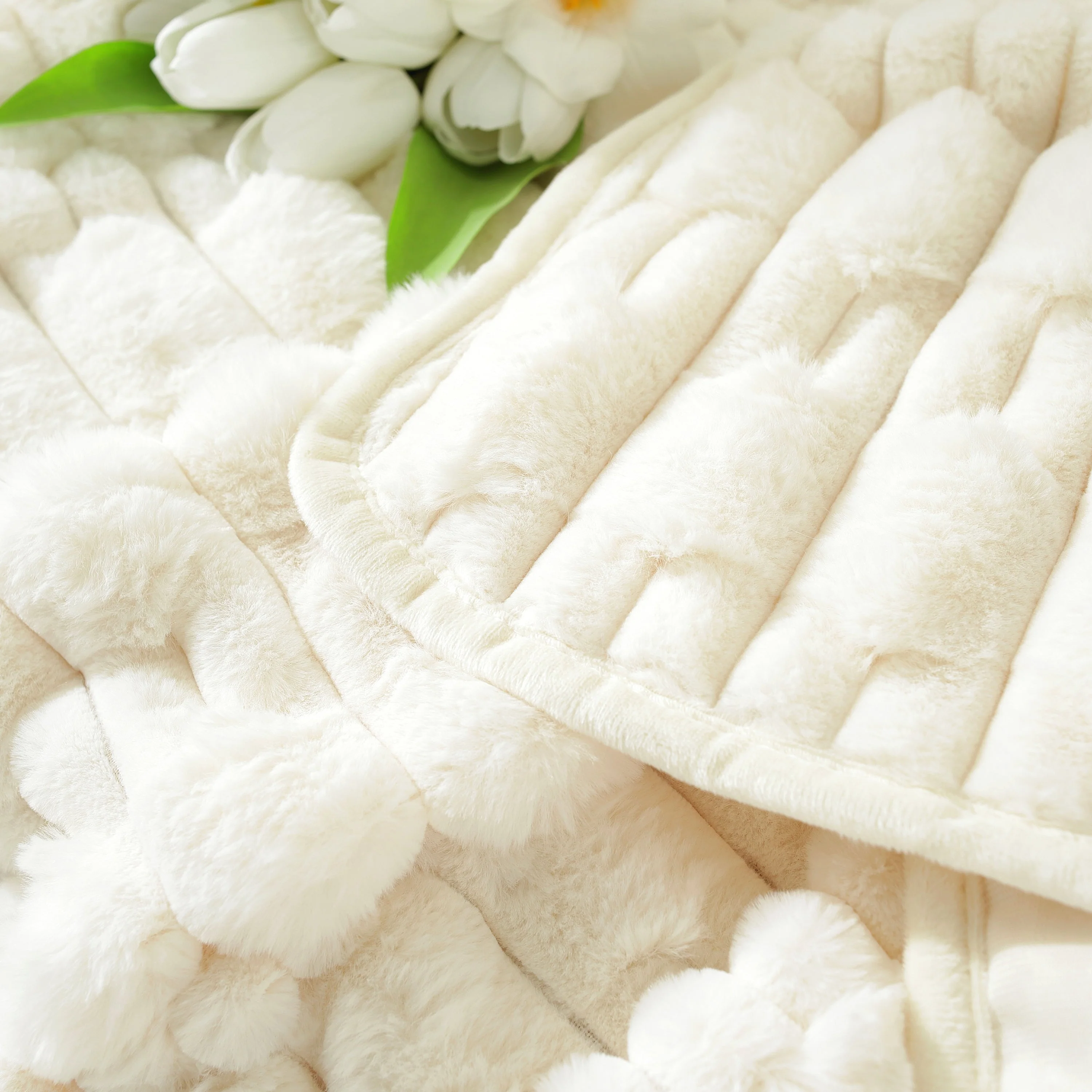 Fluffy Faux Fur Couch Cover Plush Sofa Throw, Warm & Stylish Sofa Protector - Image 50