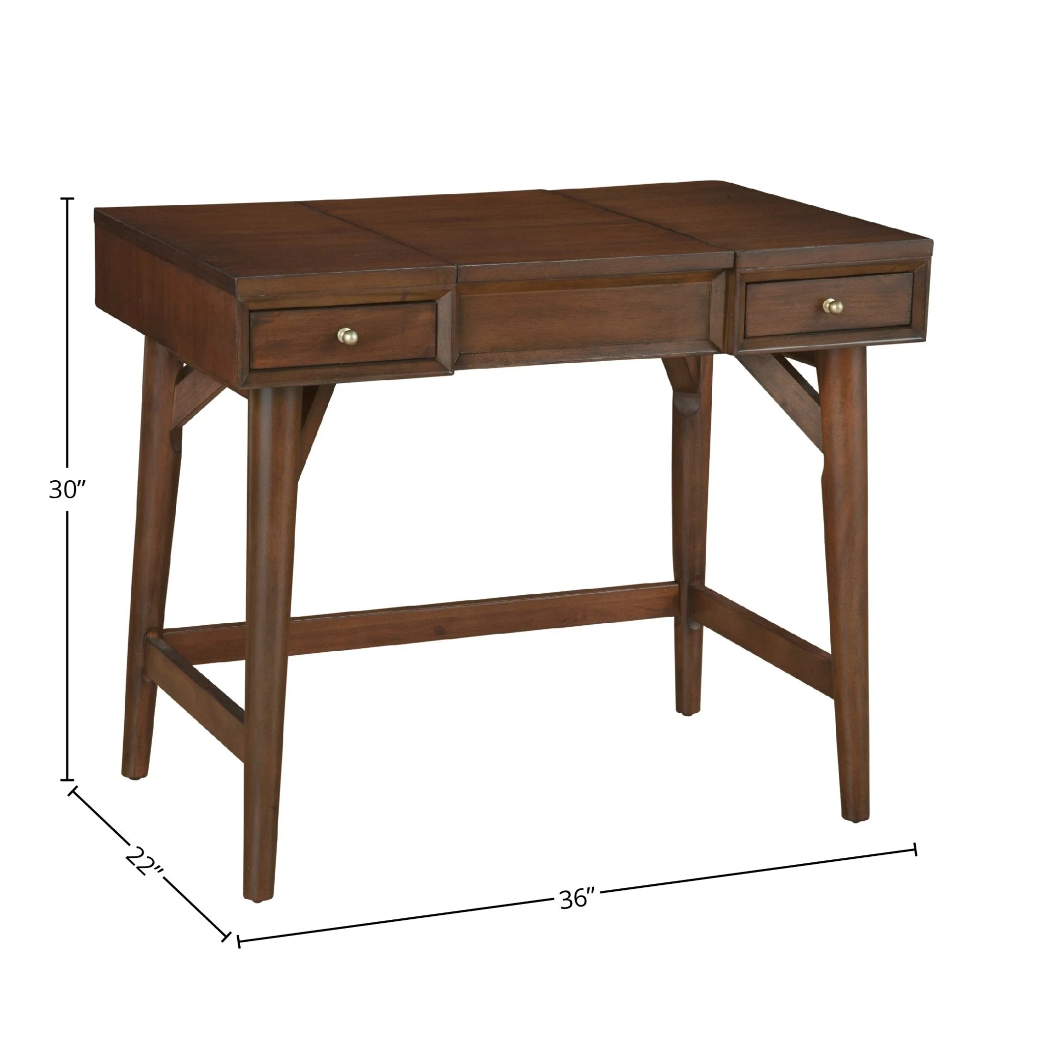 Flynn Bedroom Vanity, Walnut - Image 10