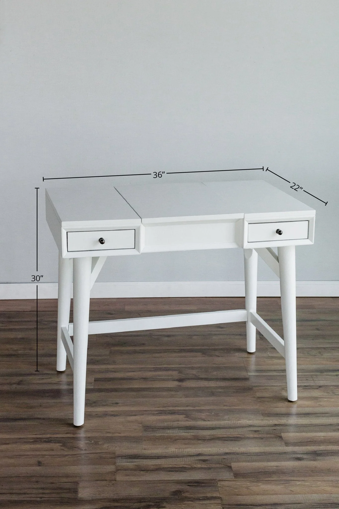Flynn Bedroom Vanity, White - Image 8