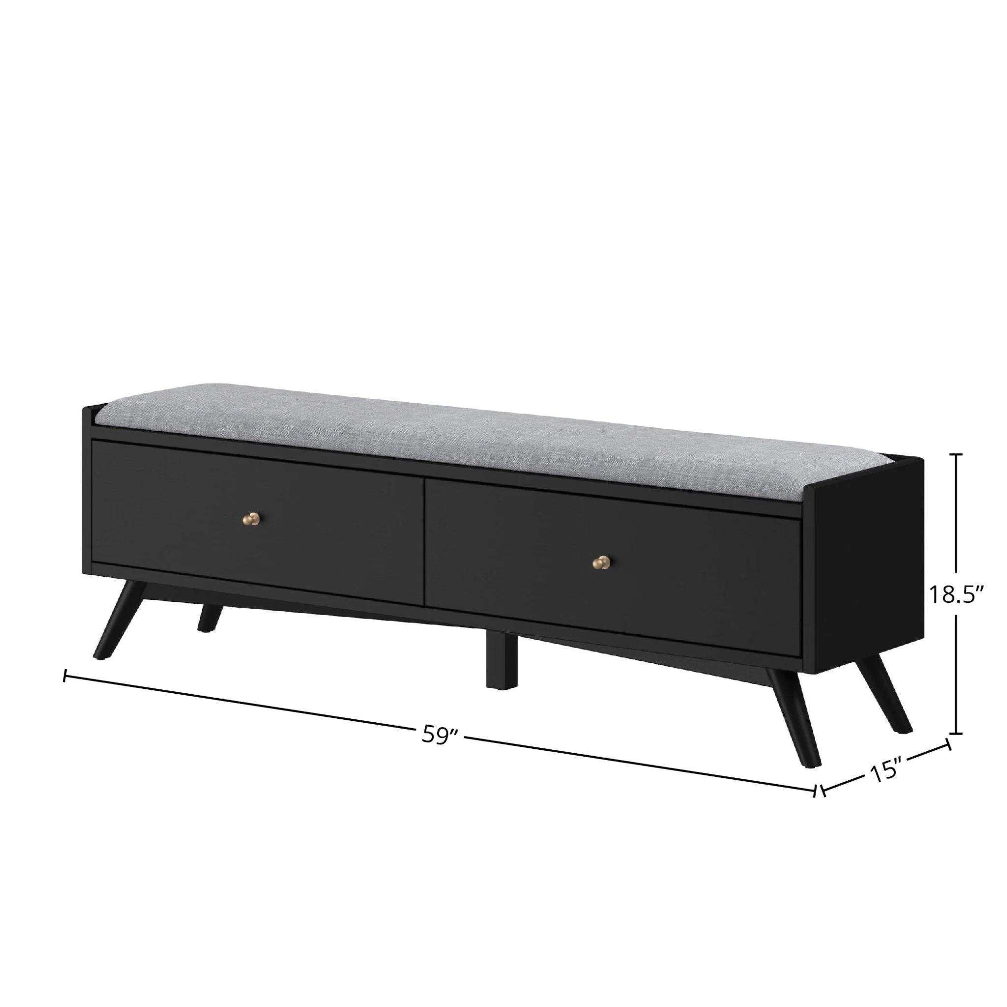 Flynn Bench, Black - Image 9