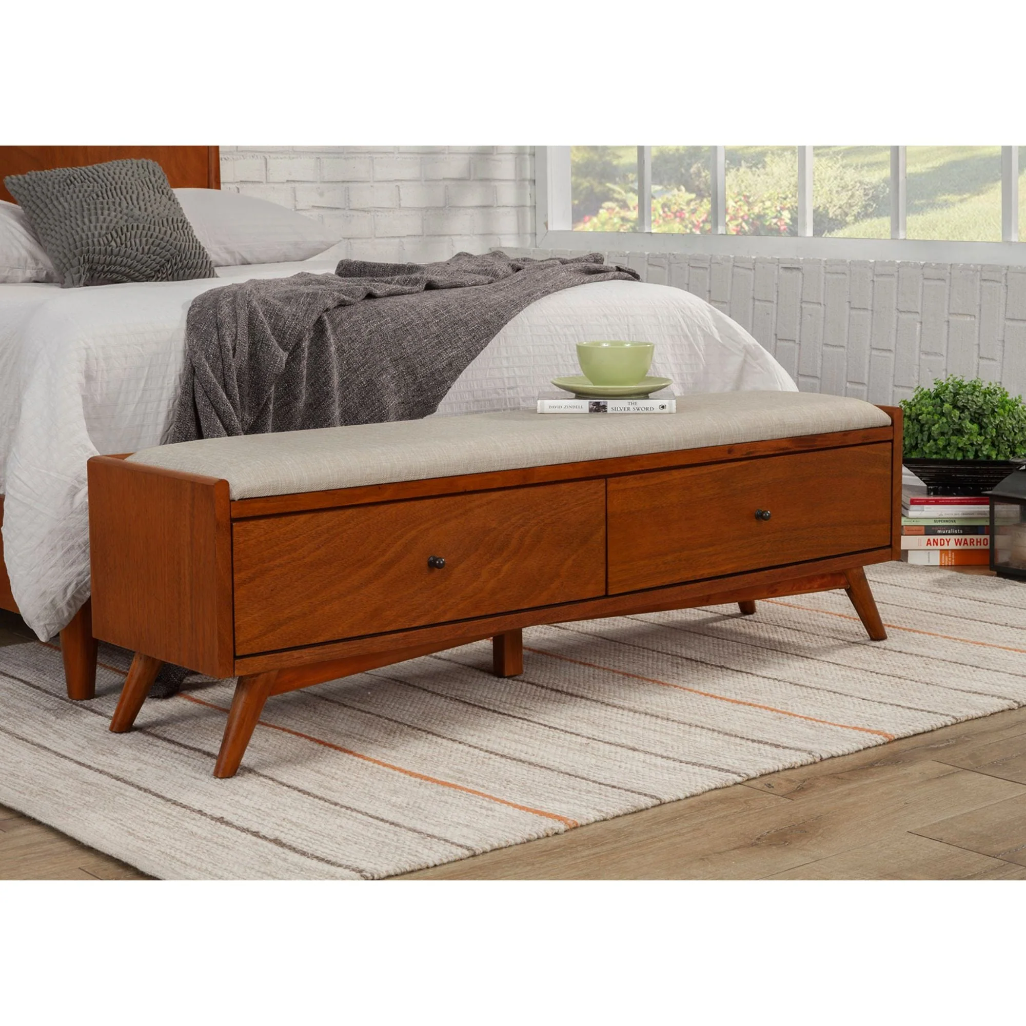 Flynn Bench, Chestnut - Image 2