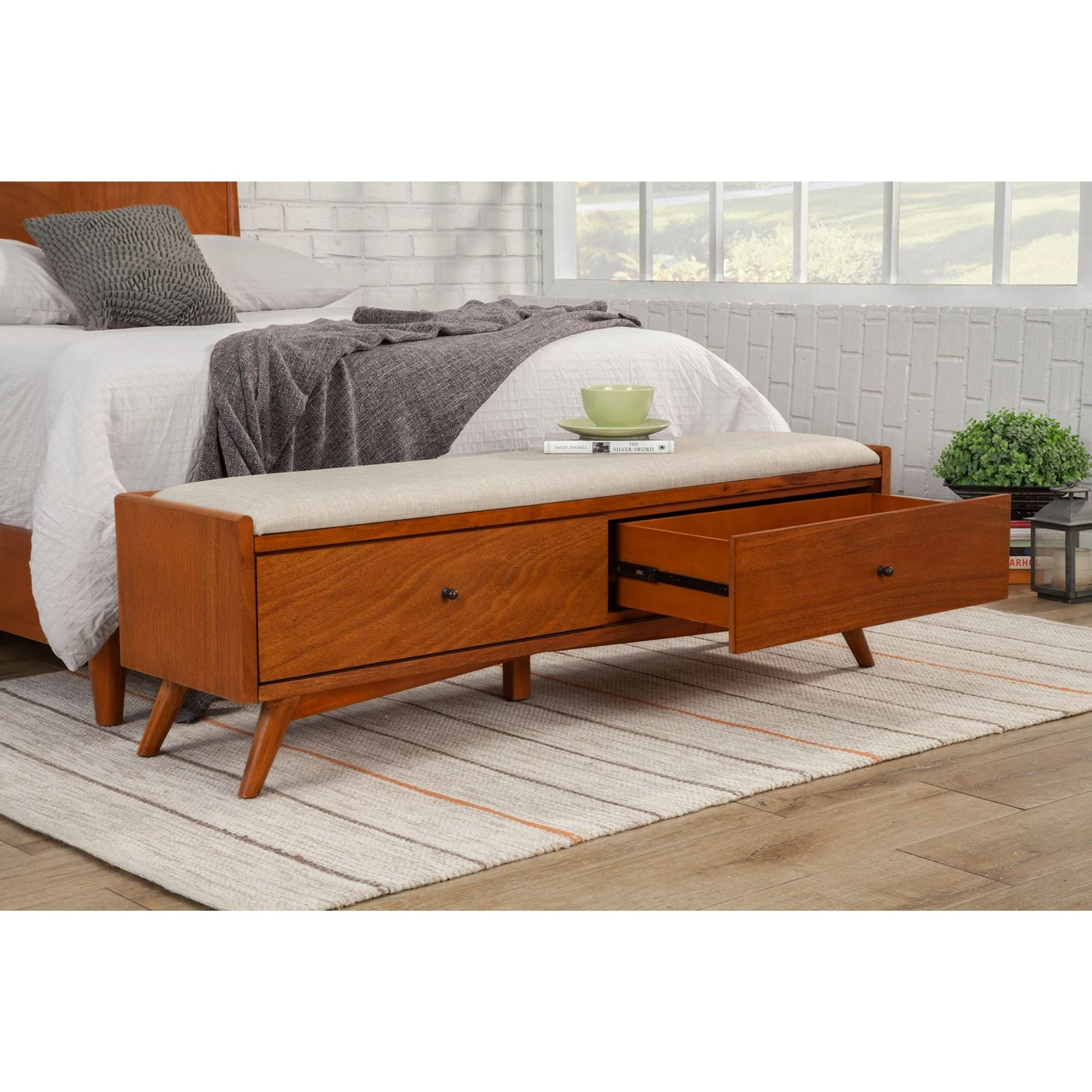Flynn Bench, Chestnut - Image 3