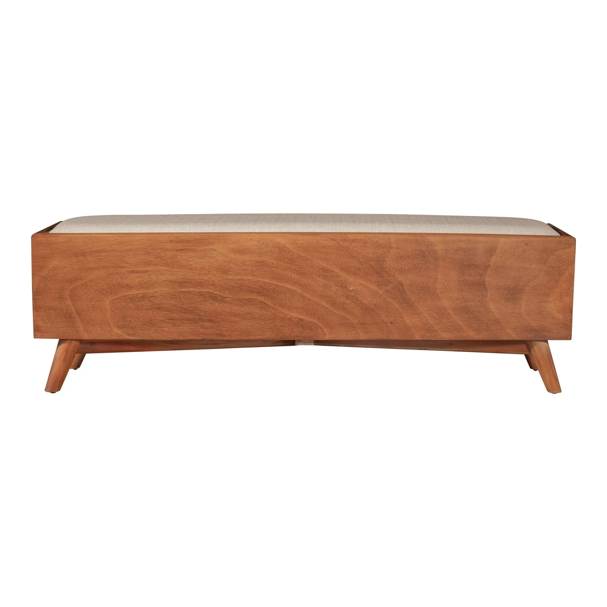 Flynn Bench, Chestnut/White - Image 4