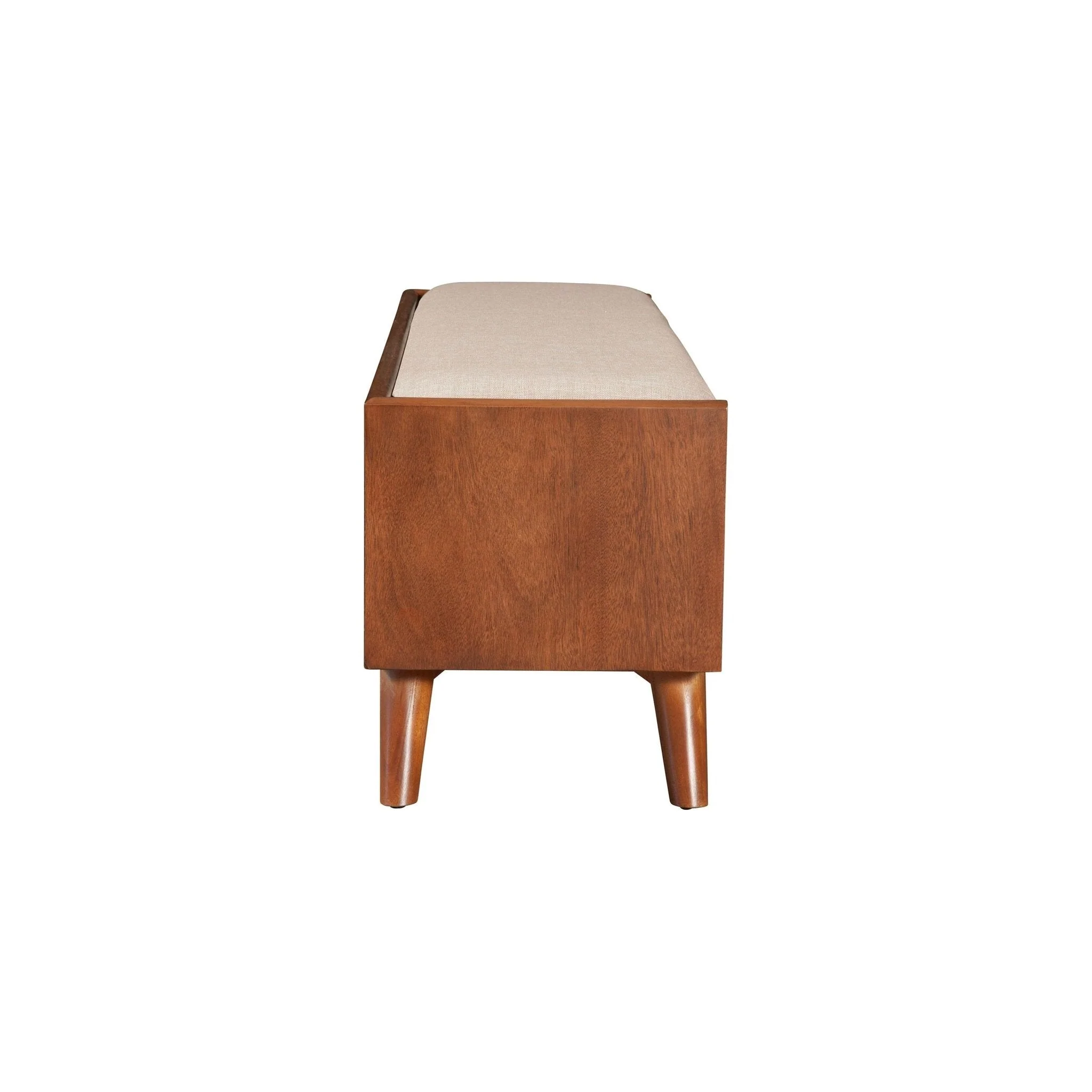Flynn Bench, Chestnut/White - Image 5