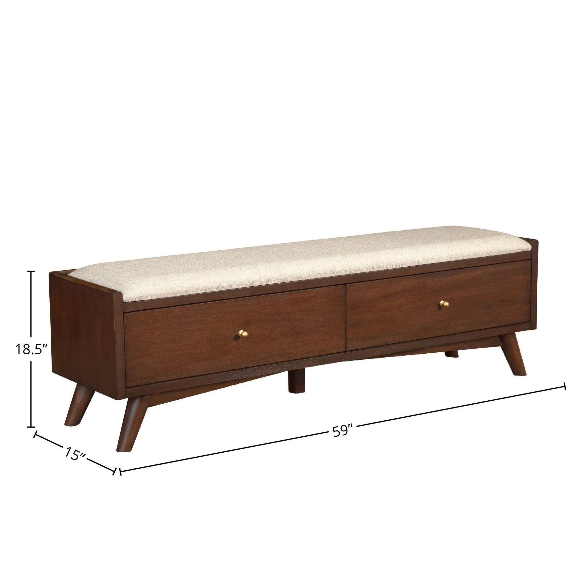 Flynn Bench, Walnut - Image 8